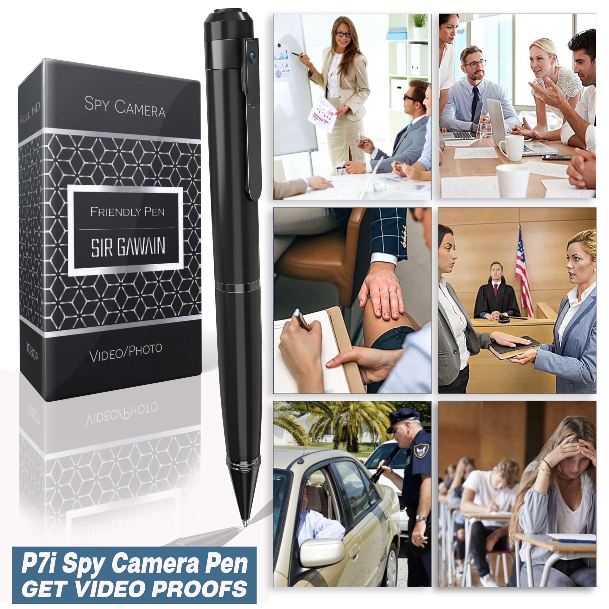 Sirgawain Mini Body Camera Pen 1080P   [Upgraded 2024] Premium Small Body Cam With Hd Video Or Picture Taking   Body Worn Camcor