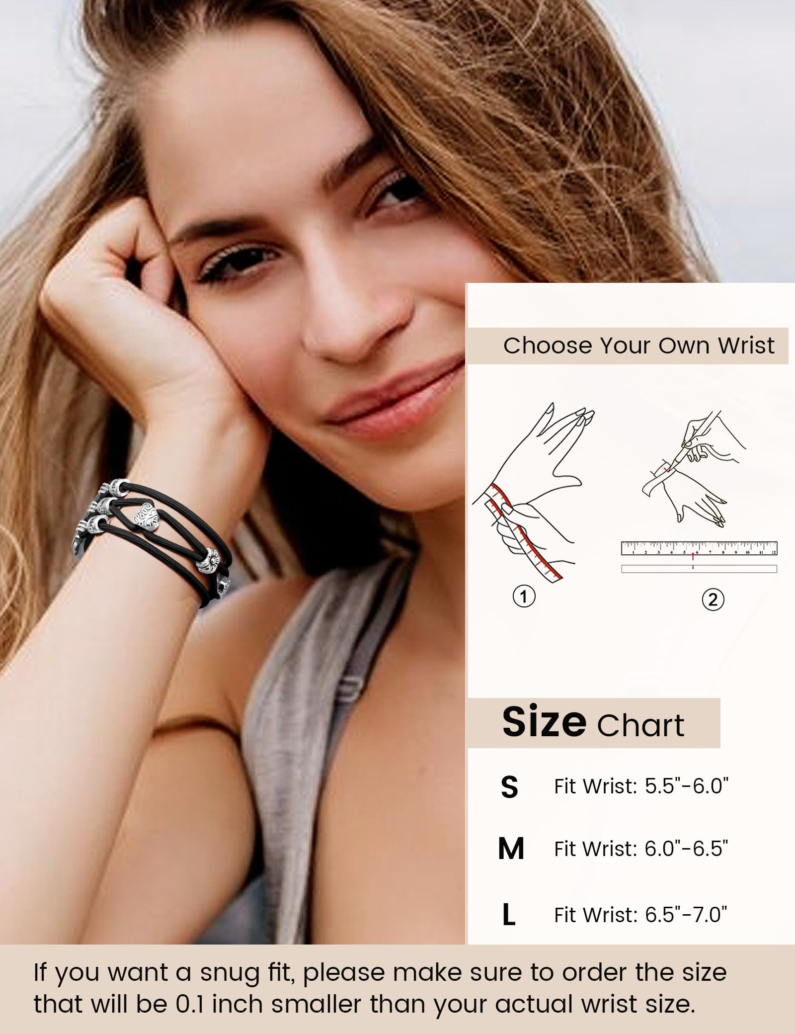 Newlibery Beaded Bracelet Compatible With Apple Watch Band 44Mm 42Mm 45Mm 46Mm Women, Boho Braided Solo Loop Nylon Strap Stretch