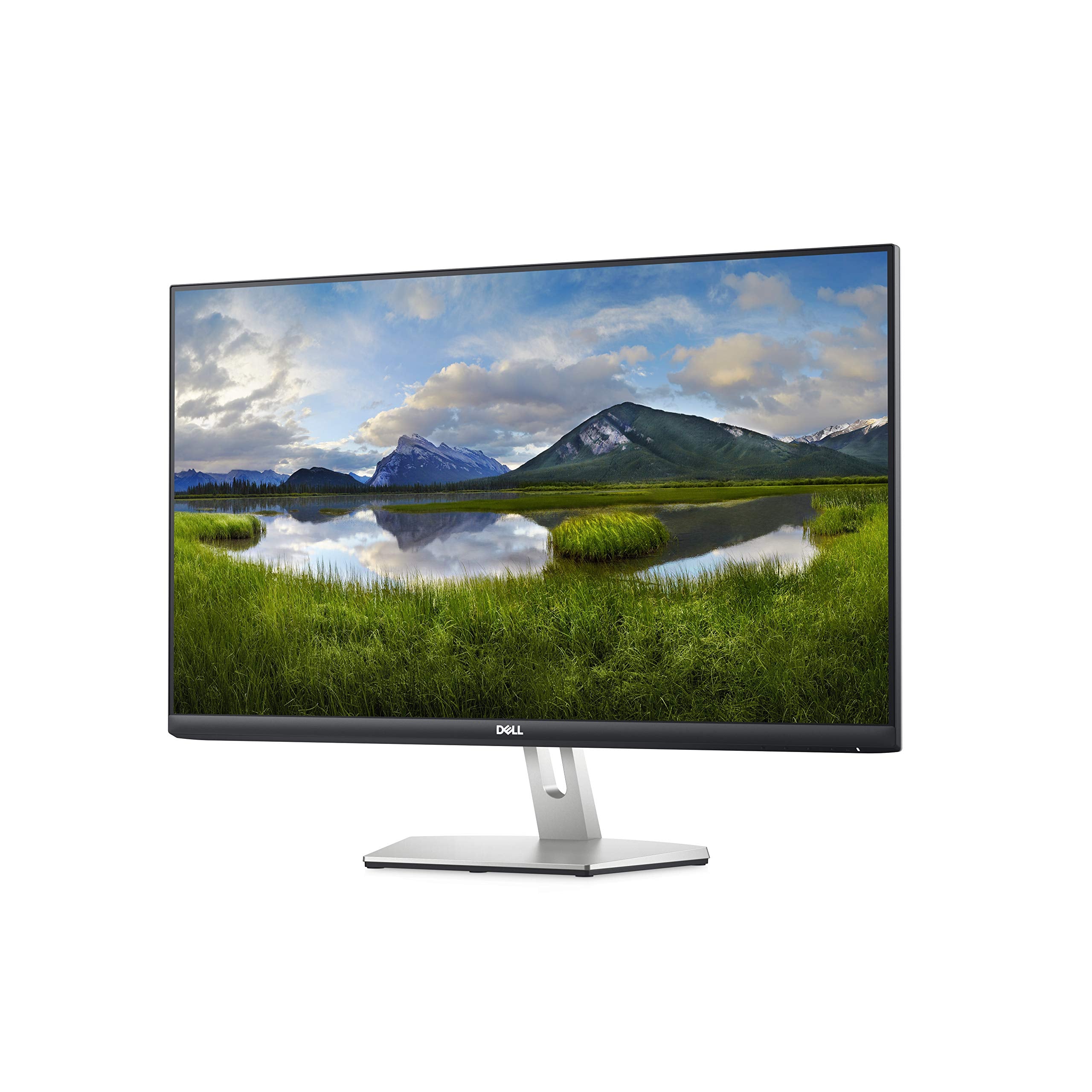 Dell S2721H 27 Inch Full Hd 1080P, Amd Freesync Ips Ultra Thin Bezel Monitor, Built In Speakers, Silver, Black