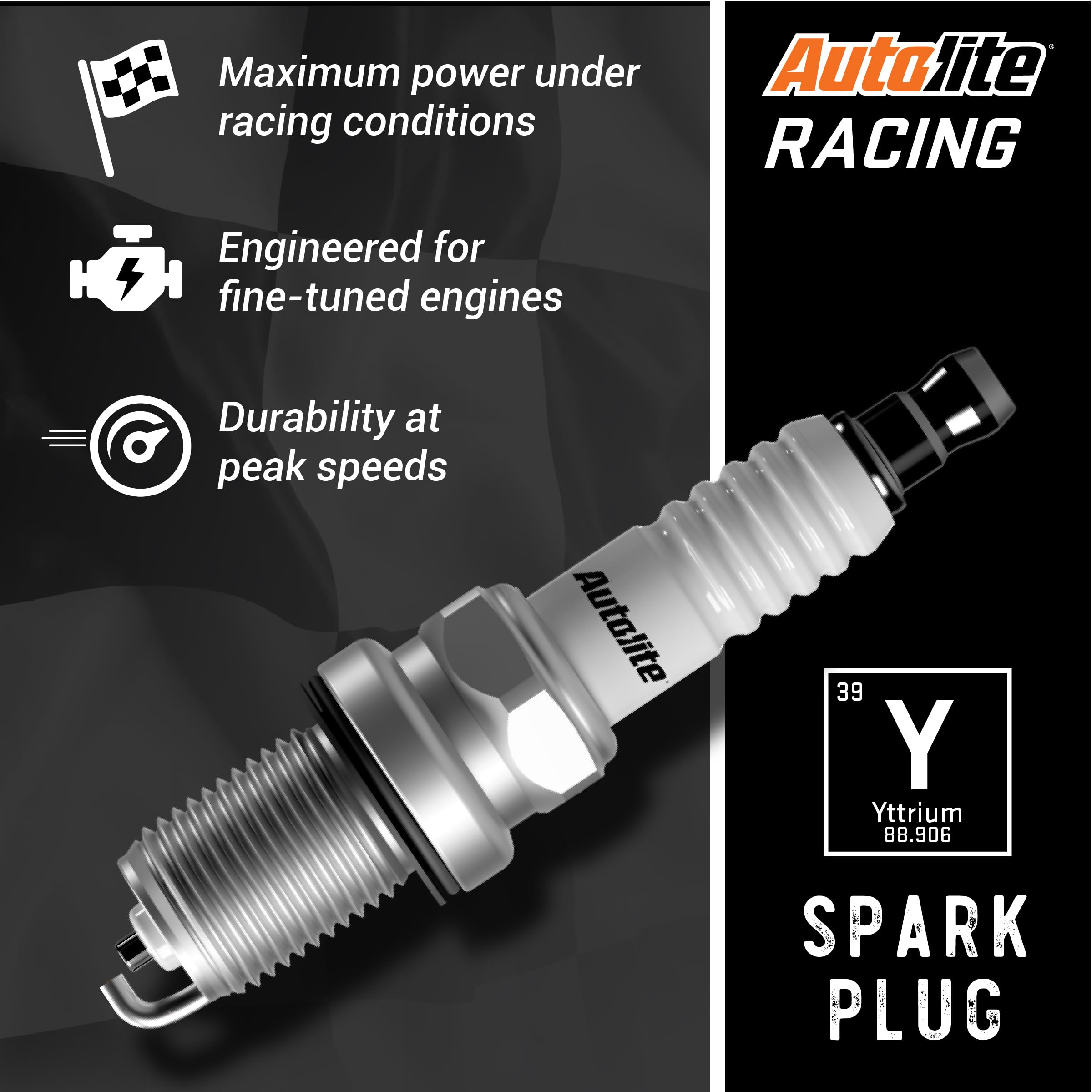 Autolite Ar3910X Ar High Performance Racing Non Resistor Spark Plug, 4 Pack