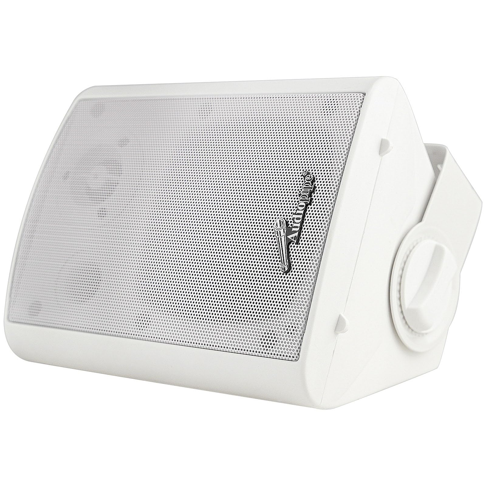 Audiopipe 4    2 Way Indoor/Outdoor Weatherproof Loudspeaker (Odp 423Wh), White, Monitor Speaker, 2 Way, 60 Watts, 8 Ohms, Long