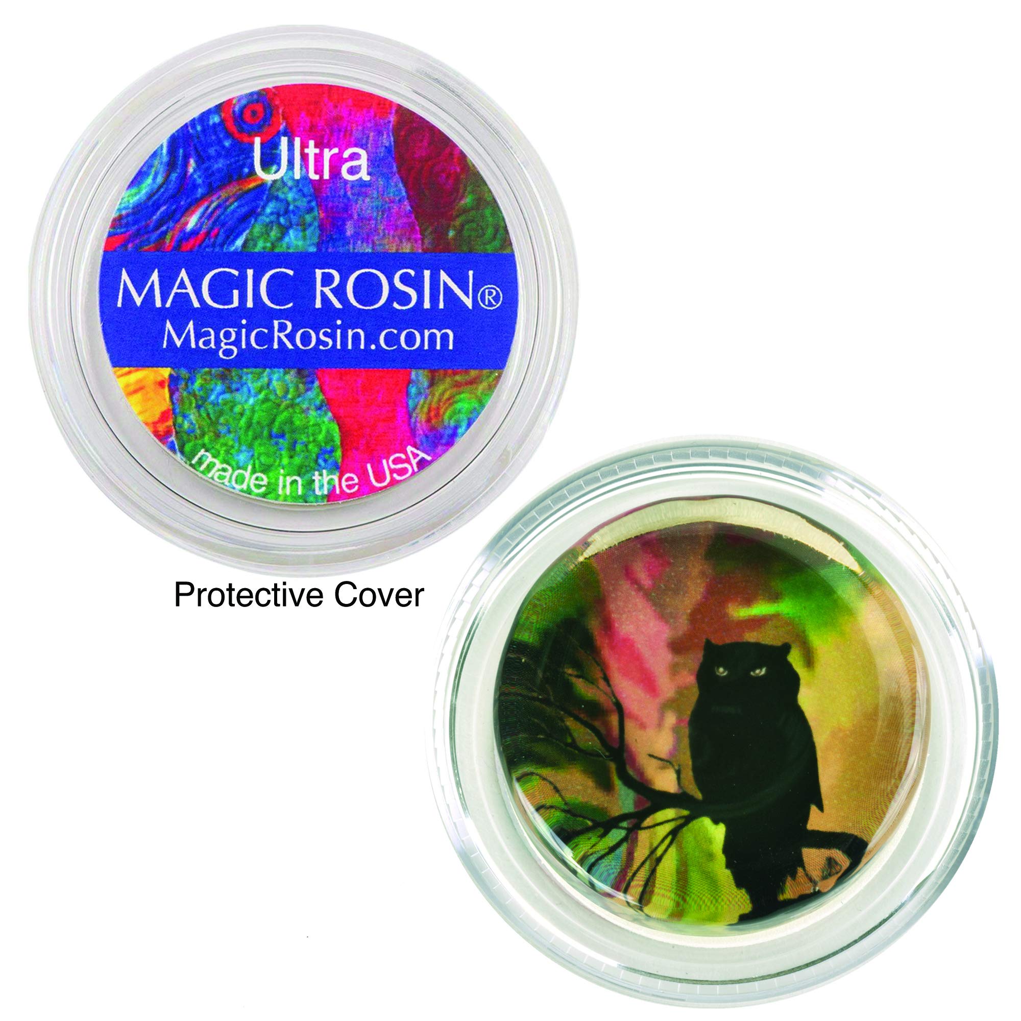 Magic Rosin Ultra Mystic Owl   Professional Grade Instrument Rosins For Cello And Bass   Excellent Grip   Delivers A Clear Compl