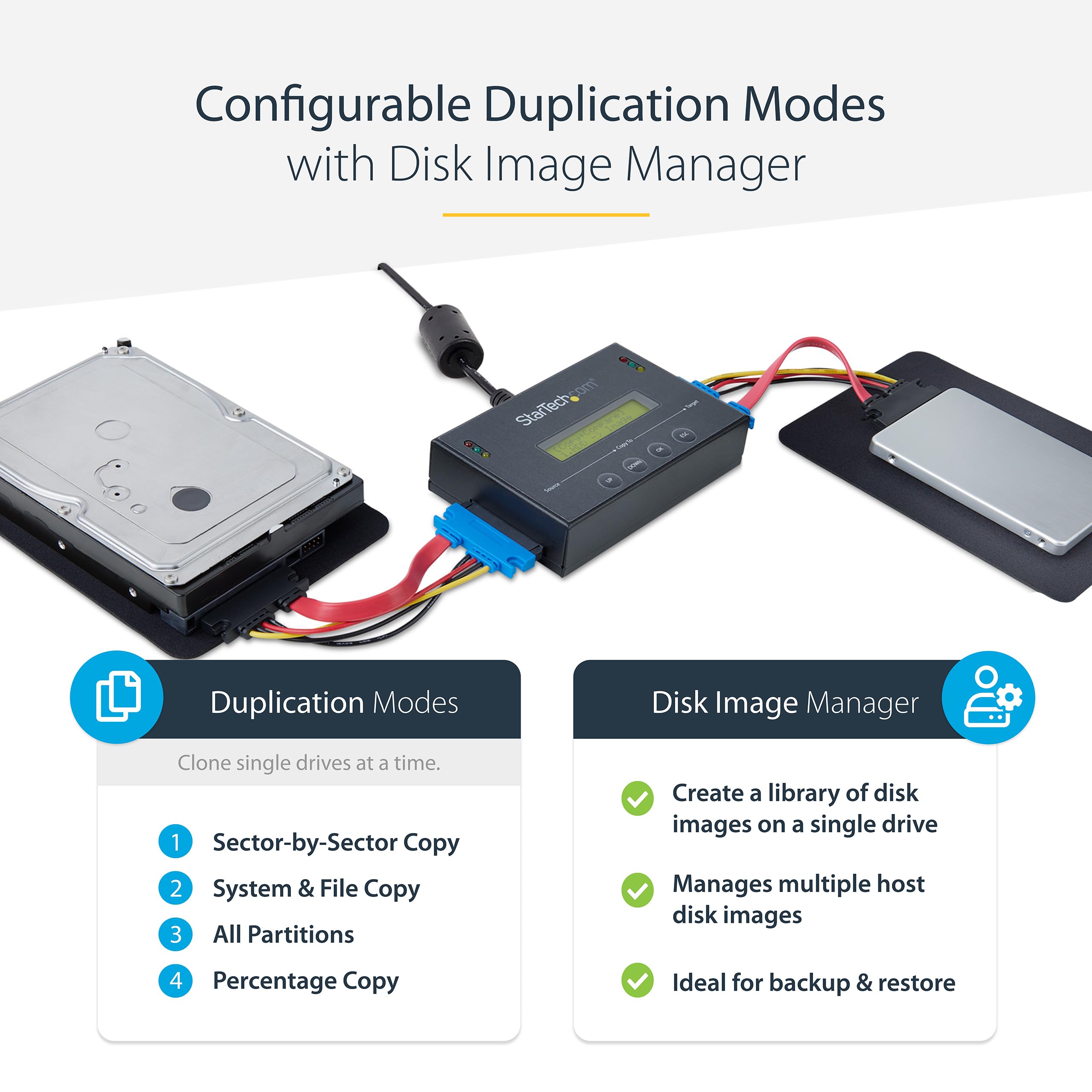 Standalone 2.5/3.5    Sata Hard Drive Duplicator W/Multi Hdd/Ssd Image Backup Library   Hard Drive Duplicator   6 Gbpm
