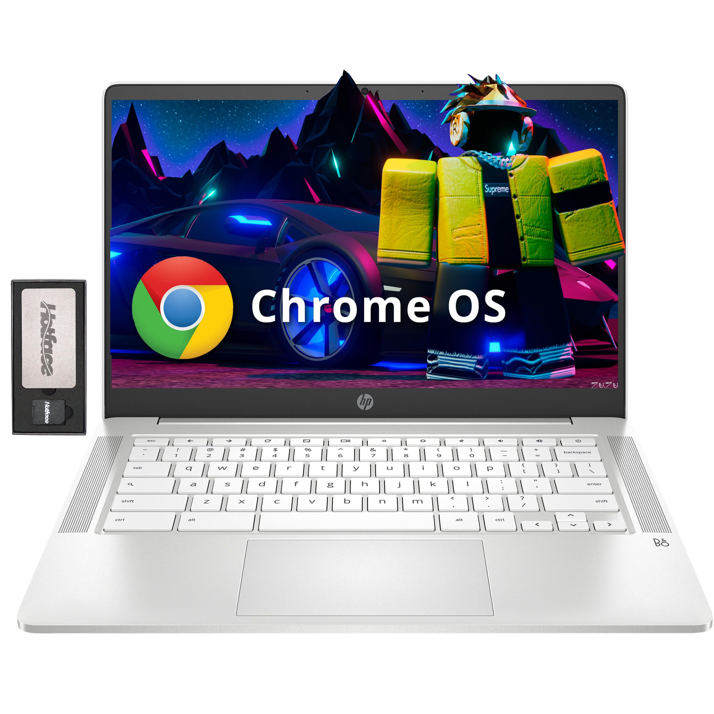 Hp Chromebook 14'' Fhd Ips Laptop, Amd 3015Ce, 4Gb Ram, 192Gb Storage(32Gb Emmc+160Gb Docking Station), Amd Radeon Graphics, 720