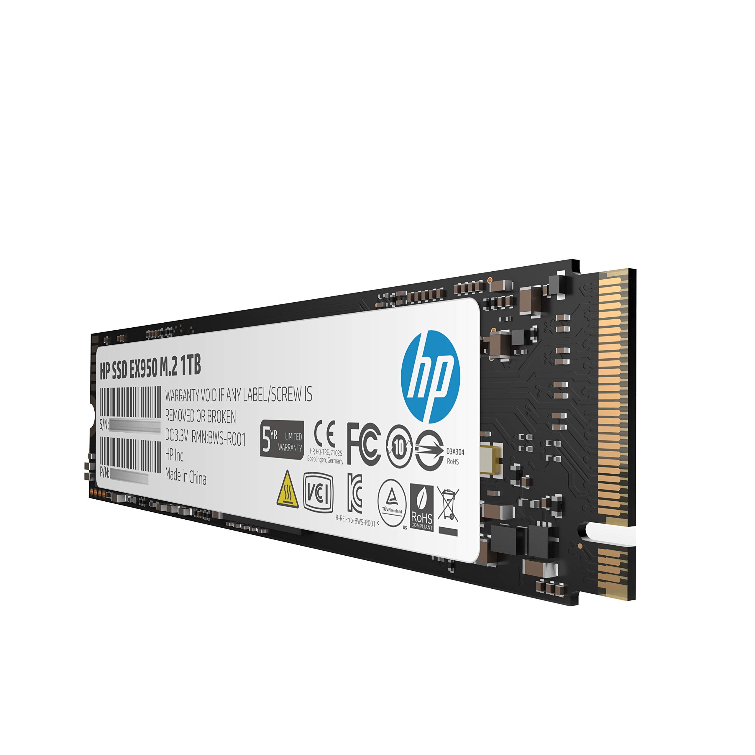 Hp Ex950 M.2 1Tb Pcie 3.1 X4 Nvme 3D Tlc Nand Internal Solid State Drive (Ssd) 5Ms23Aa#Abc