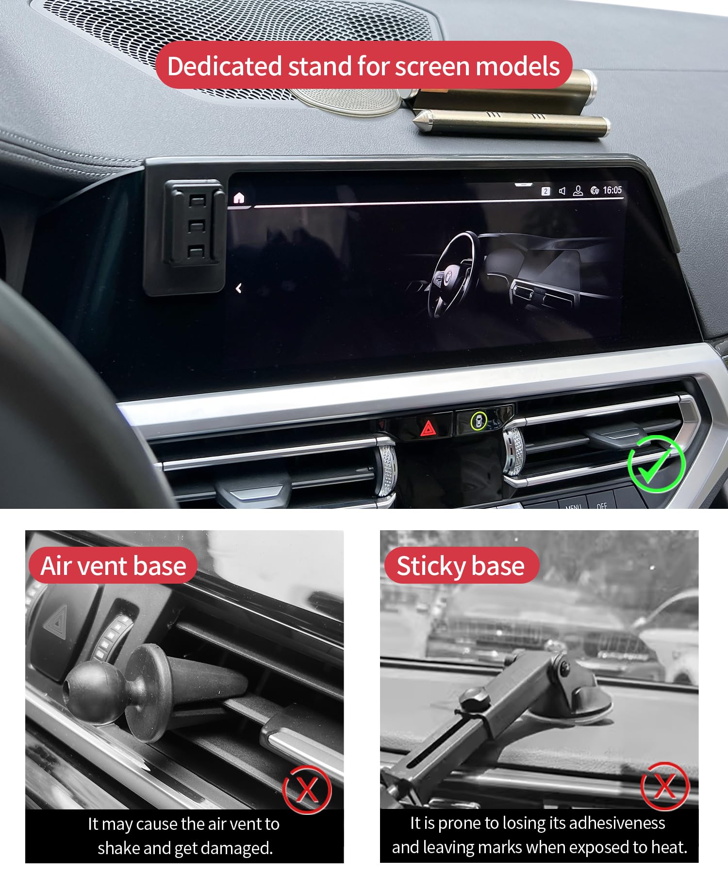 Masergogo Wireless Charging Car Phone Holder For 2019-2022 Bmw 3 Series /2021-2023 4 Series/2022-2024 2 Series Accessories 10.25