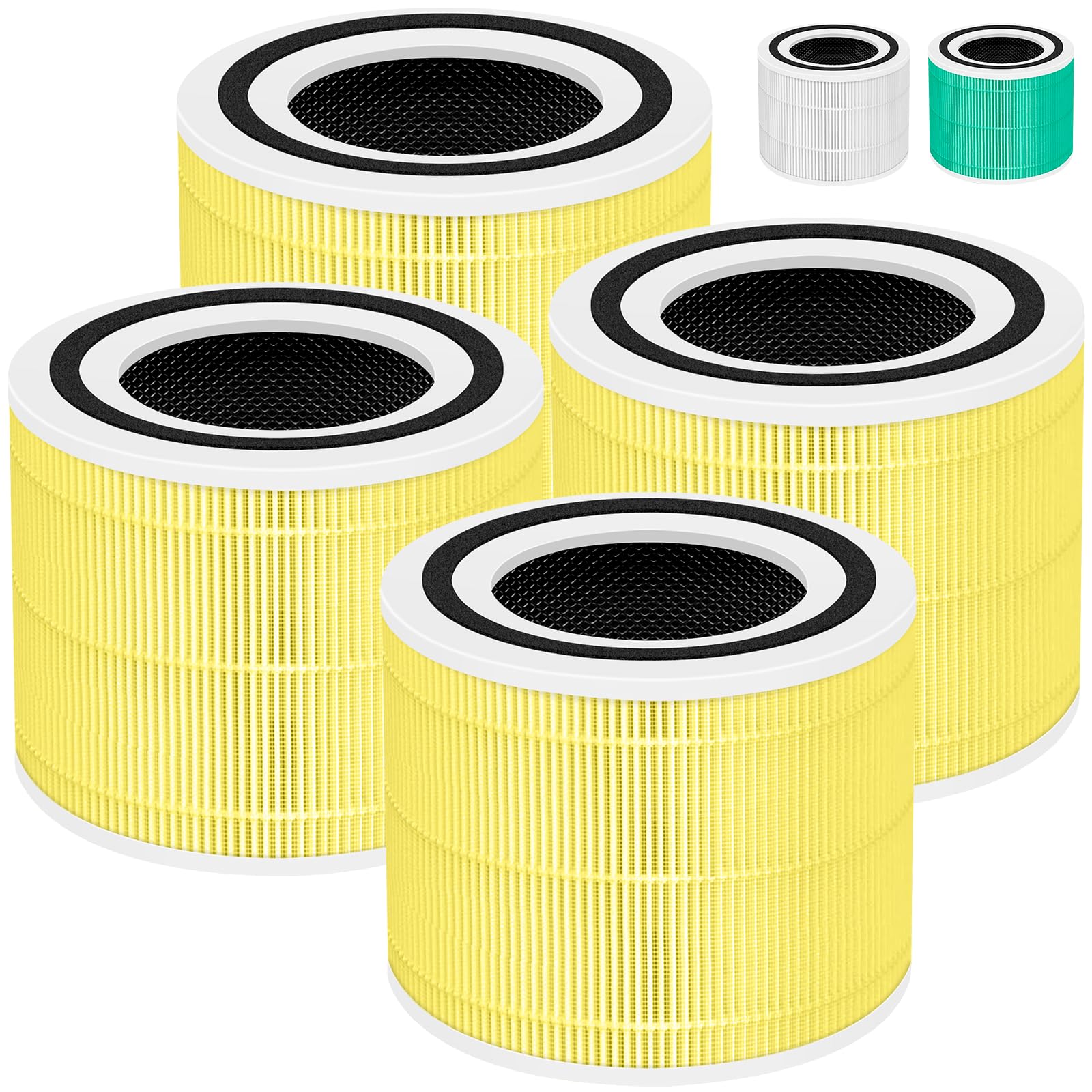 240 True Hepa Pet Allergy Replacement Filter 14 For Puro 240 Air Purifier,3 In 1 High Efficiency Hp 14 With Activated Carbon Fil