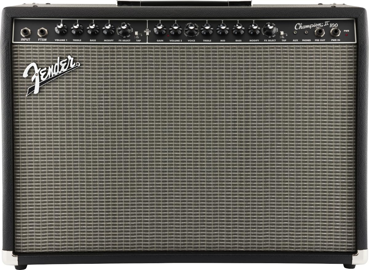 Fender Champion Ii 100 Guitar Amp, 100 Watts, With 2 Year Warranty, Features 15 Built In Effects Models