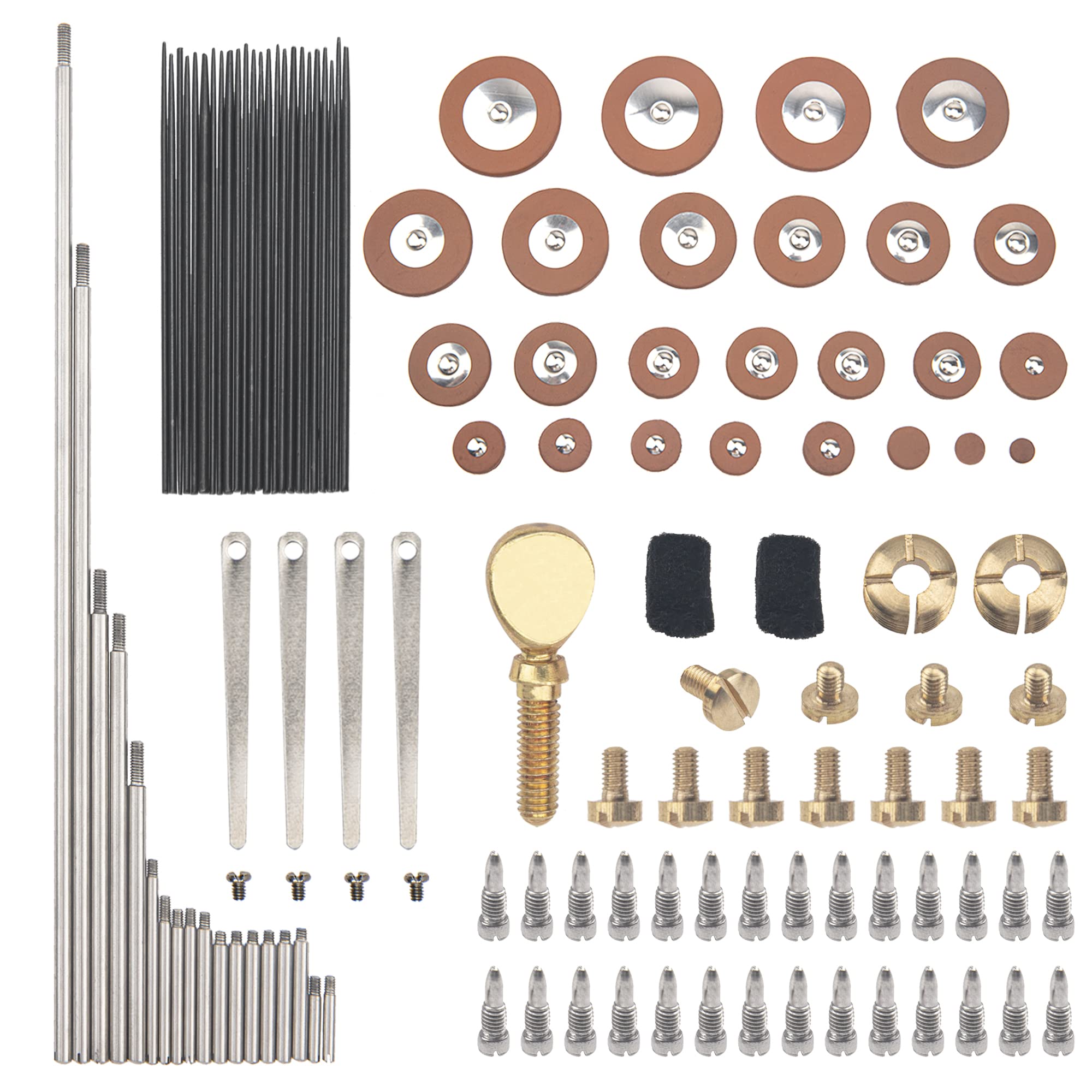 1Set Yootones Alto Saxophone Repair Kits With Reed, Sound Hole Pad, Nut, Screws, Springs Compatible With Saxophone Musical Instr