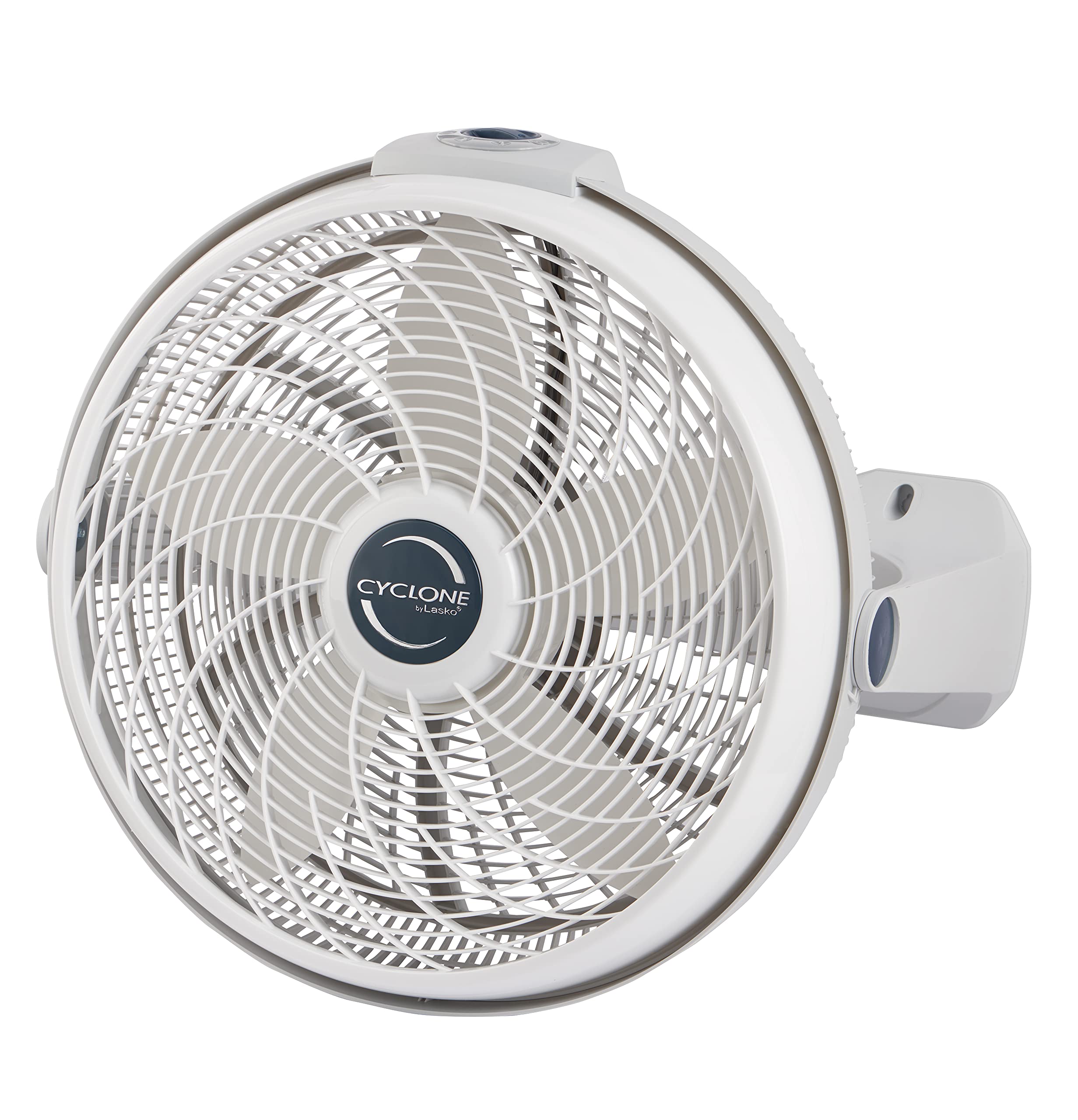 Lasko 20 Inches 3 Speed Cyclone Air Circulator Portable Full Tilt Floor Or Wall Mount Pivoting Fan For Large Rooms And Office, White