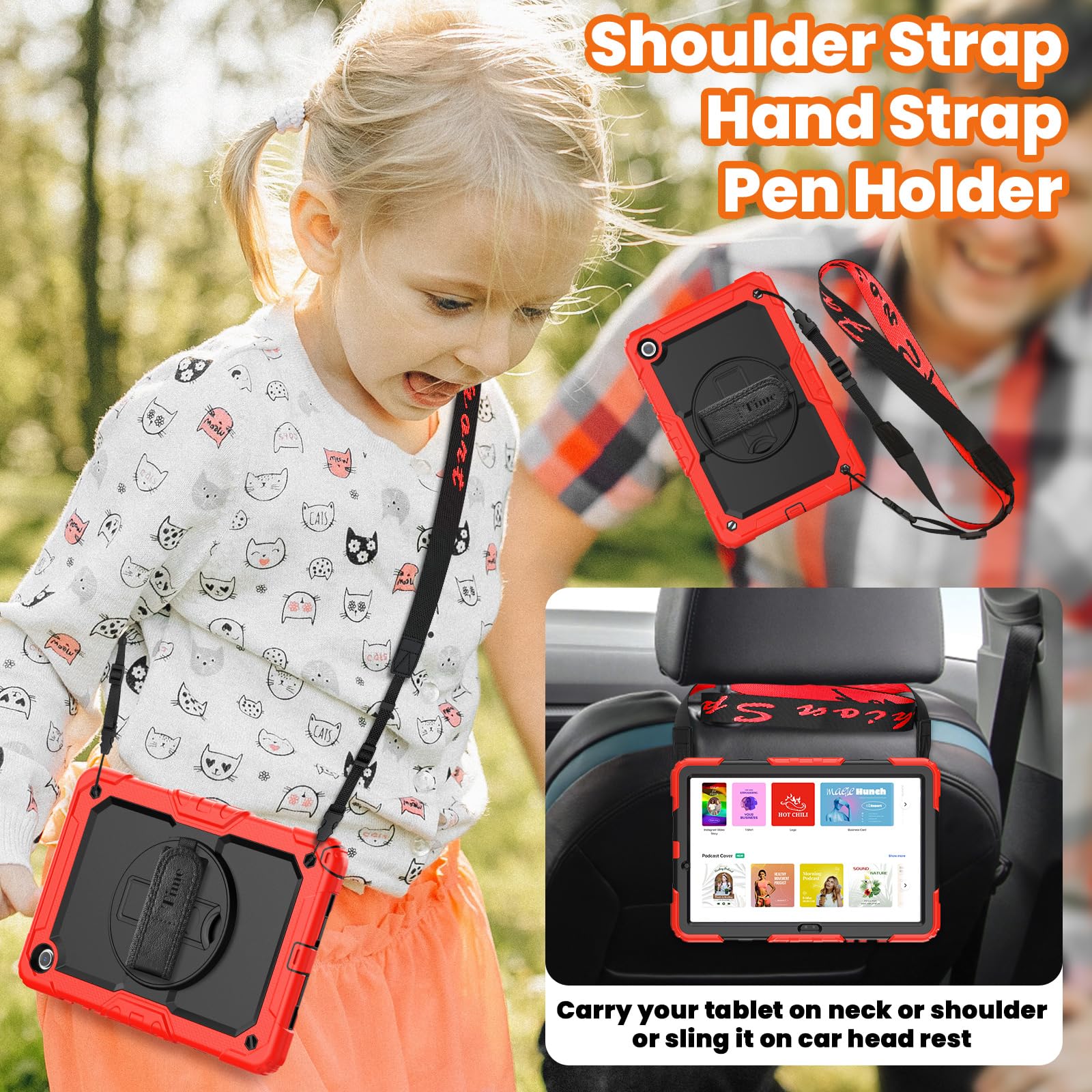 Timecity Case For Samsung Galaxy Tab A9 Plus 11'' 2023 (Sm X210/X216/X218), Full Body Shockproof Protection Case With Screen Pro