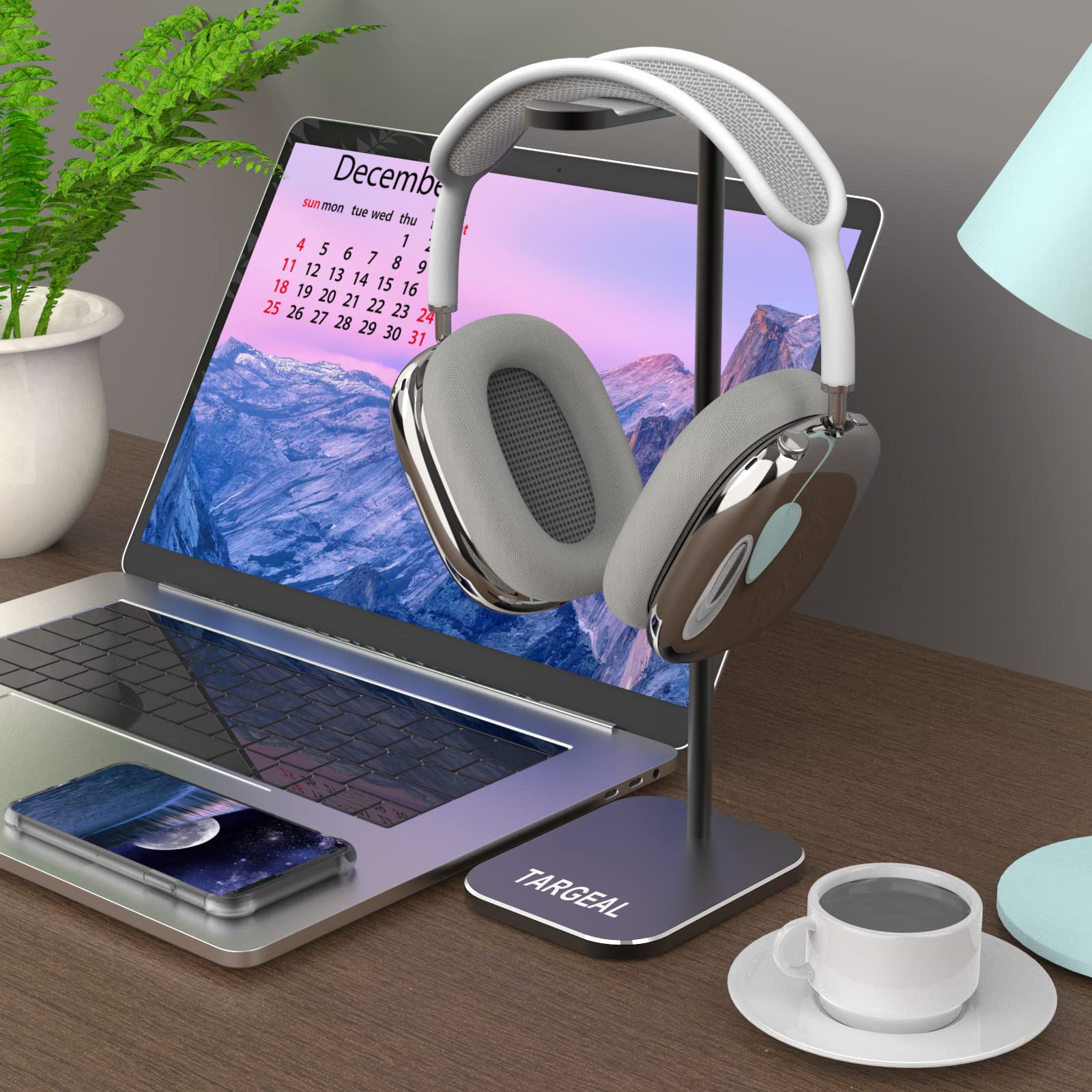 Targeal Headphone Stand - Aluminum Gaming Headset Holder For Desk - Computer Game Hardware And Accessories - Gamer Storage Gifts