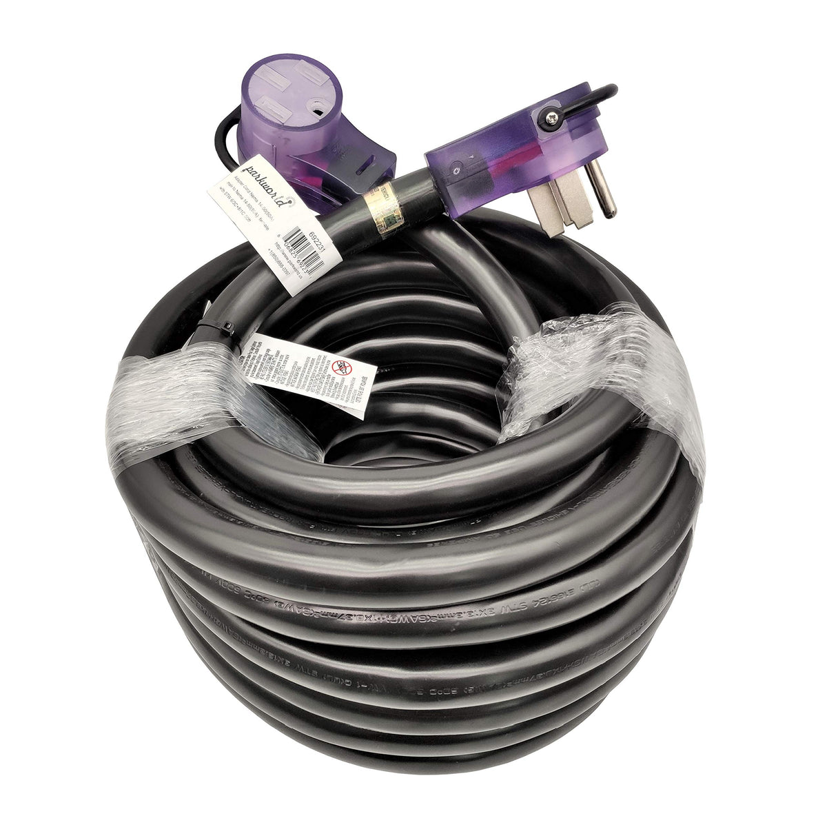 Parkworld Ev/Rv 50A Extension Cord, Nema 14 50 Extension Cord, Nema 14 50P To 14 50R 50Amp 4Prong (50Ft)