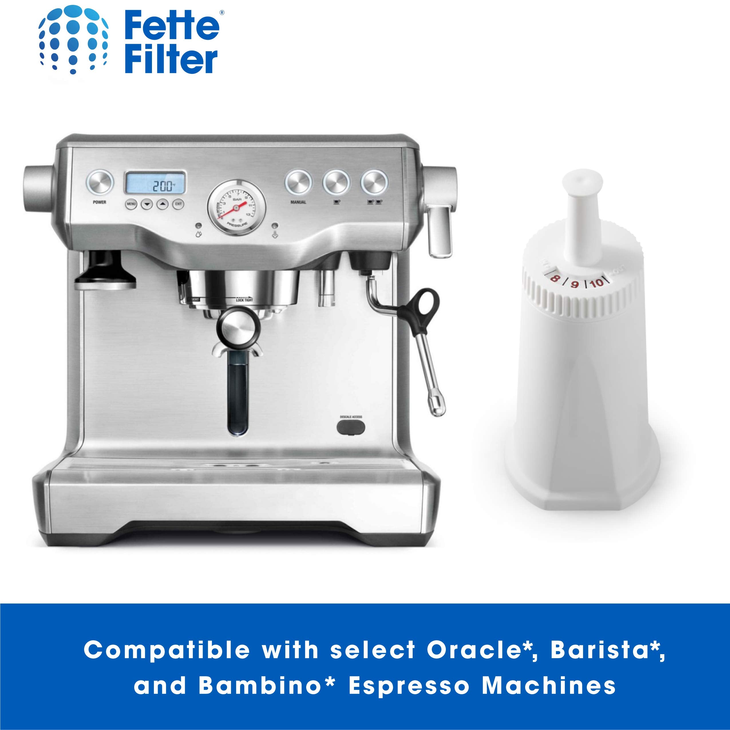 Bes008Wht0Nuc1 Replacement Water Filter Compatible With Breville Claro Swiss For Oracle, Barista & Bambino   Compare To Part # B