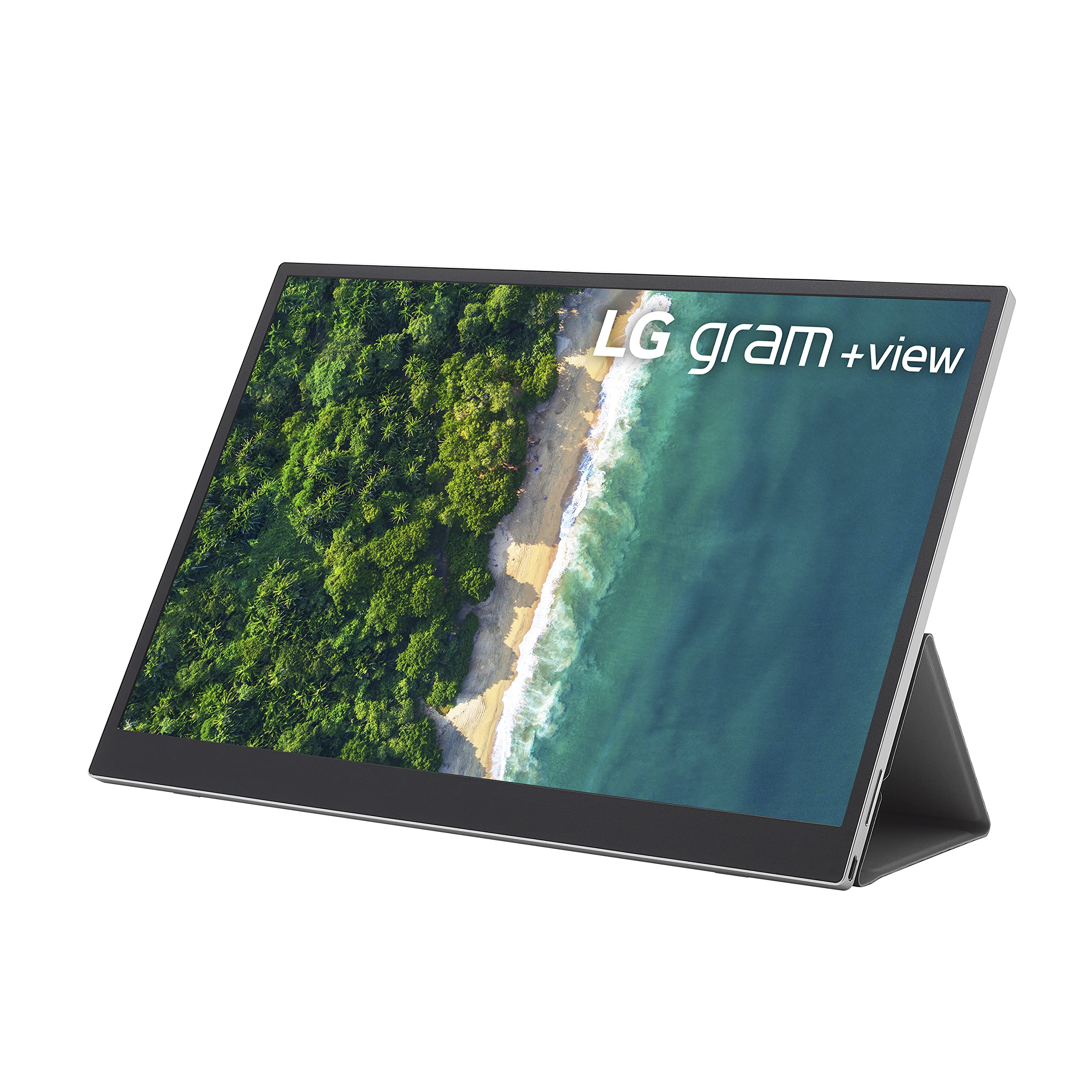 Lg Gram +View 16 Inch Portable Wqxga (2560 X 1600) Ips Monitor, 16:10 Aspect Ratio, Dci P3 99% Color, Usb C Connectivity, Landsc