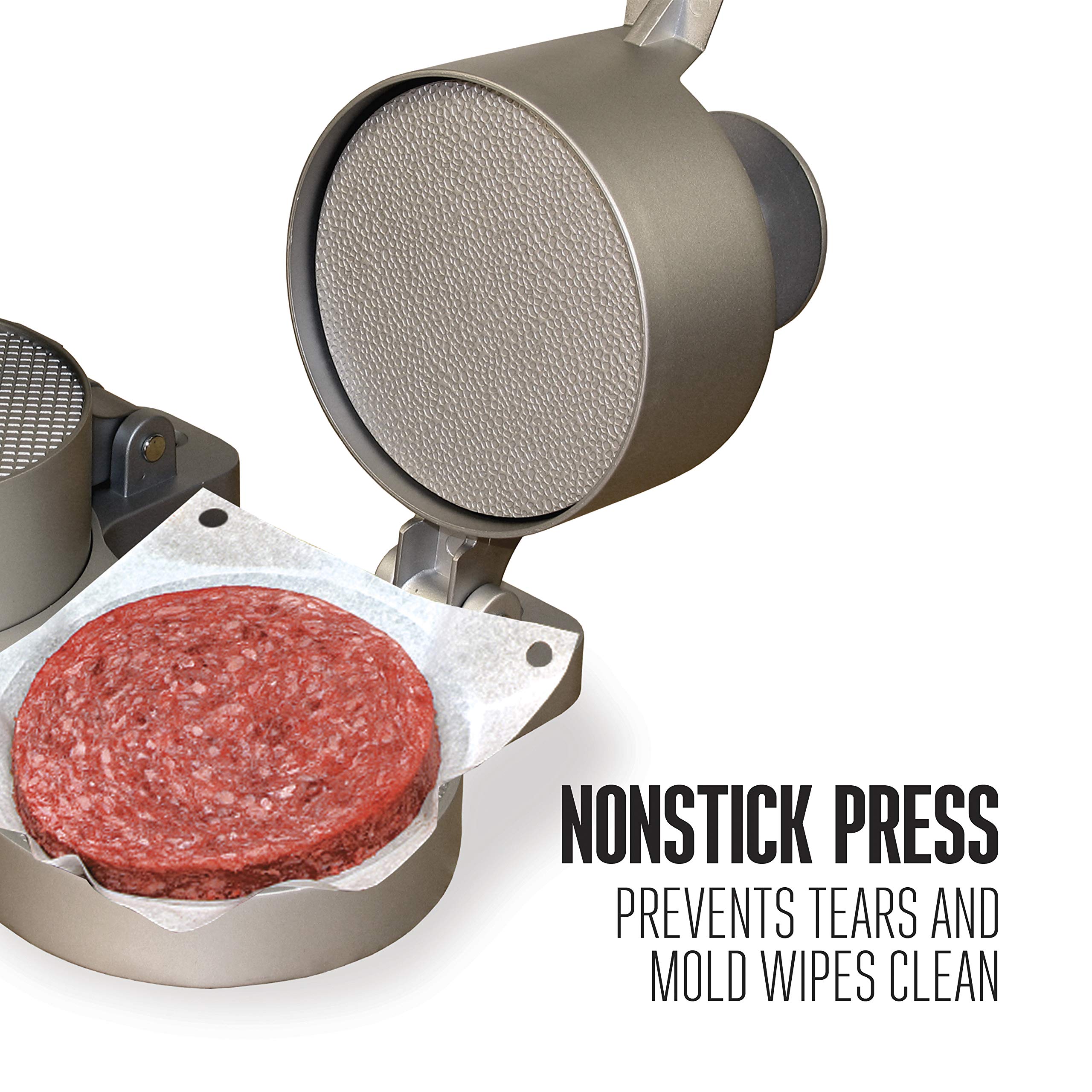 Weston Burger Press, Makes 4 1/2'' Diameter Patties For Hamburger, Crab Cakes, Sausage, 1/4Lb To 3/4Lb, Spring Ejector For Easy