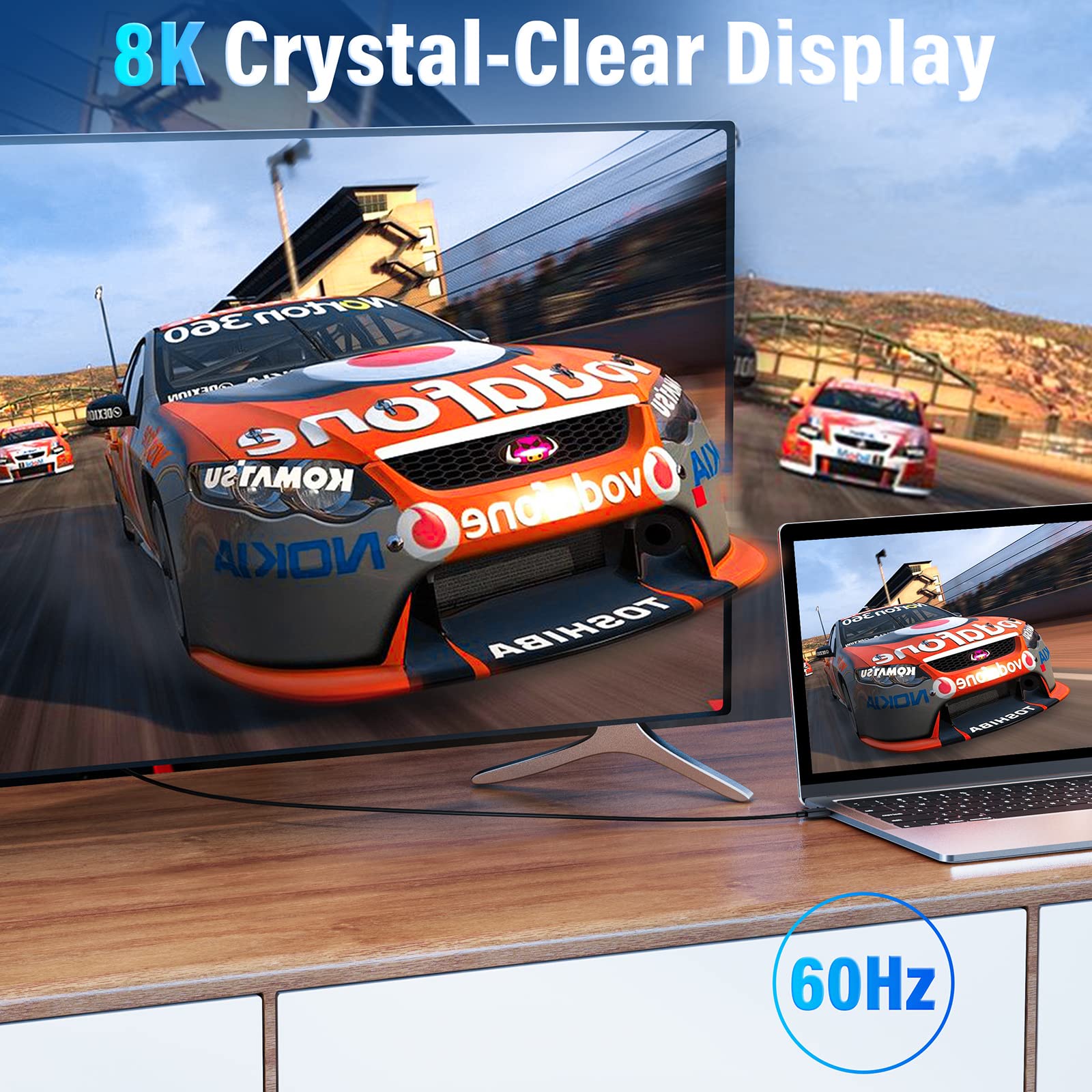 Acasis [Intel Certified Thunderbolt 4 Cable 6.6Ft, 40Gbps Data Transfer, 100W Pd Charging, 8K Video, Compatible With Thunderbolt 4/3, Usb C, Usb4 Devices, Black (6.6Ft/2M)