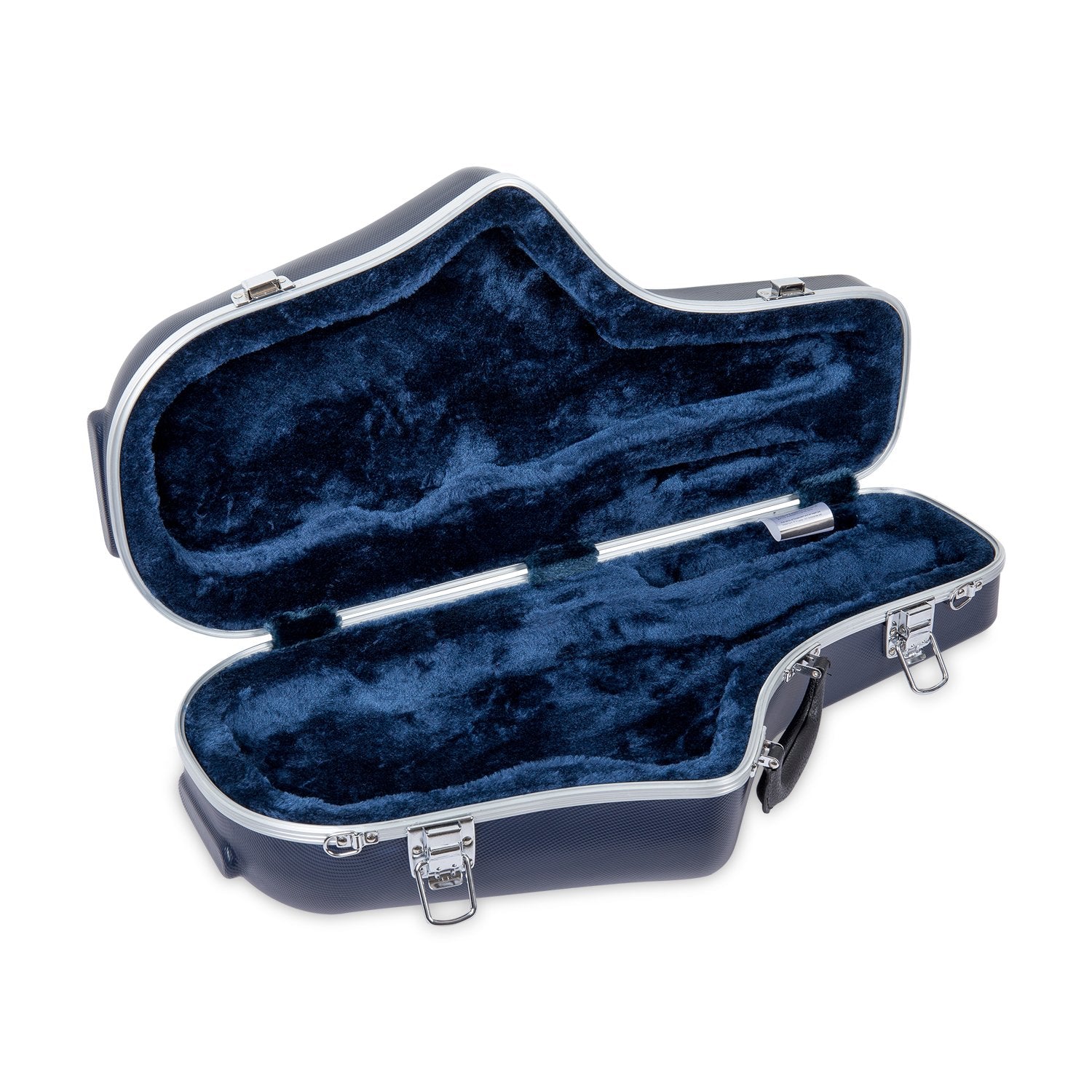 Crossrock Alto Saxophone Case, With Removable Shoulder Strap, Accessories Pocket, Locking Latch - Blue (Cra860Asbl)