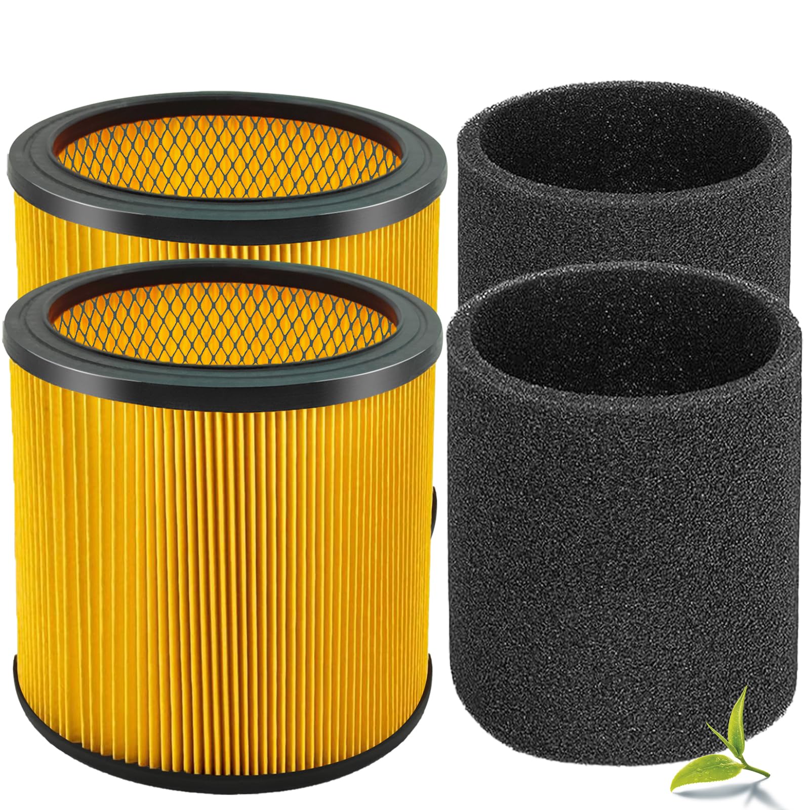Lvjusen Replacement Filter For Vacmaster 5 20 Gallon/Hart Shop Vacuum 5 17 Gallon, Replaces Hart Vcfs 3701 Filter/Vcff Filter, F