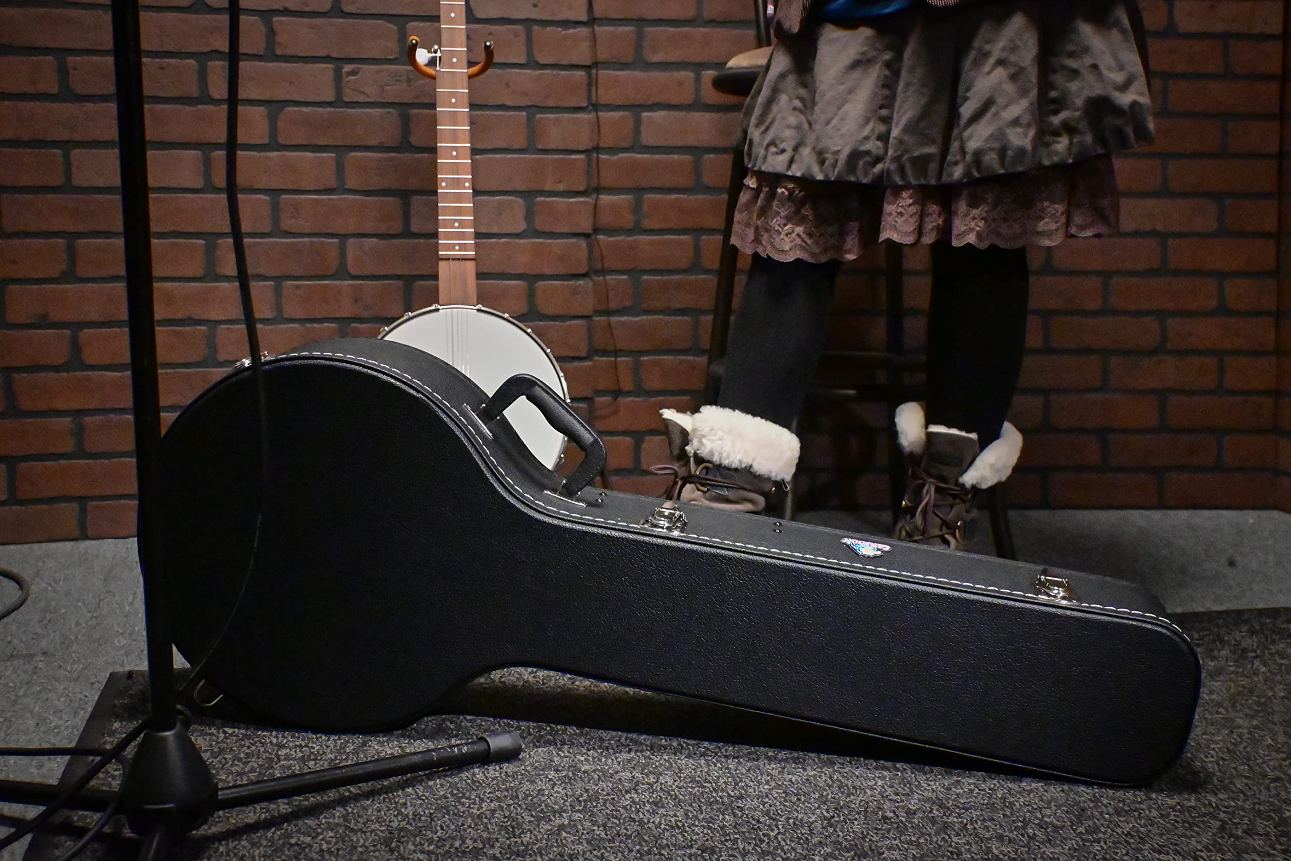 Carrion C-2901 Black Hardshell 5-String Resonator Banjo Case,New