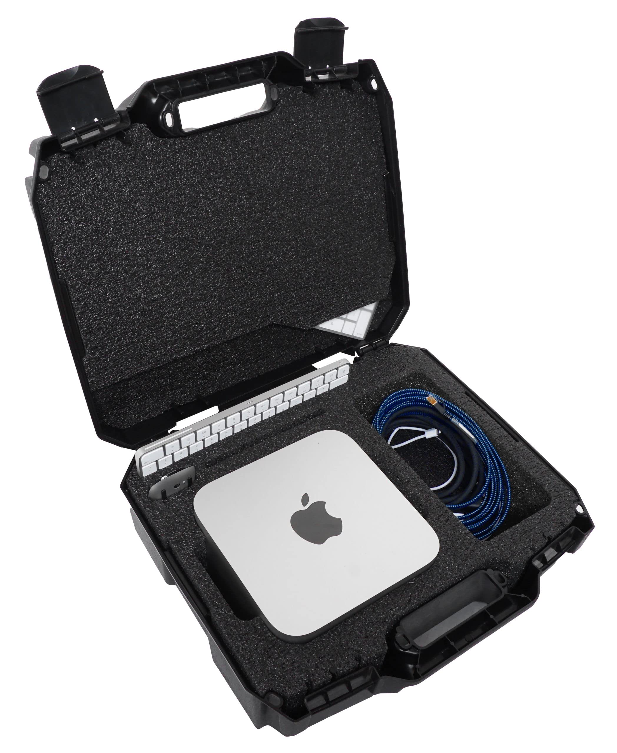 Case Club Hard-Sided Carry Case for Apple Mac Studio & Accessories - Rugged, Lockable, Black