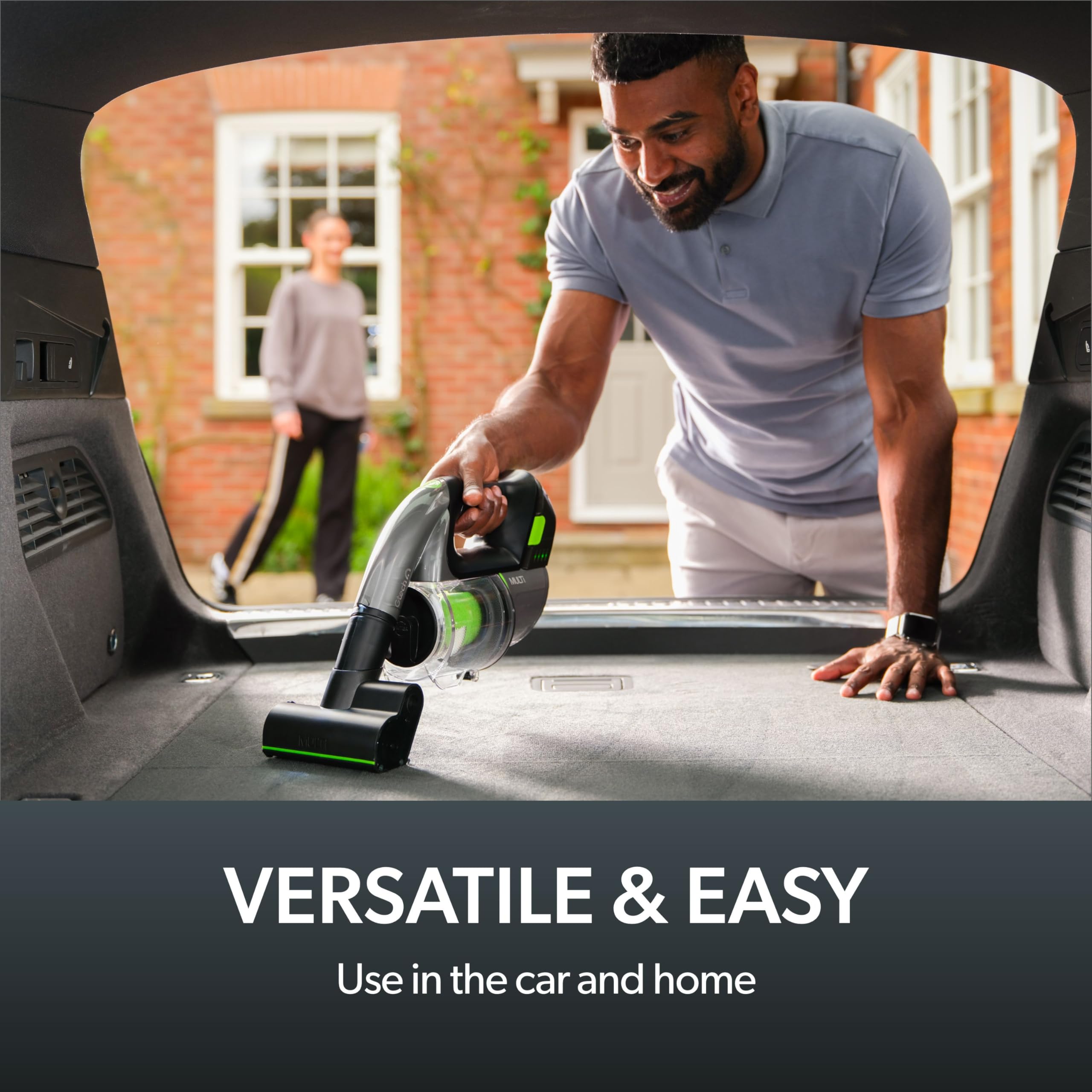 Gtech Multi Mk2 Cordless Handheld Vacuum Cleaner With Powered Brush Bar   Mulitple Attachments   Perfect For Home, Stairs, Cars,