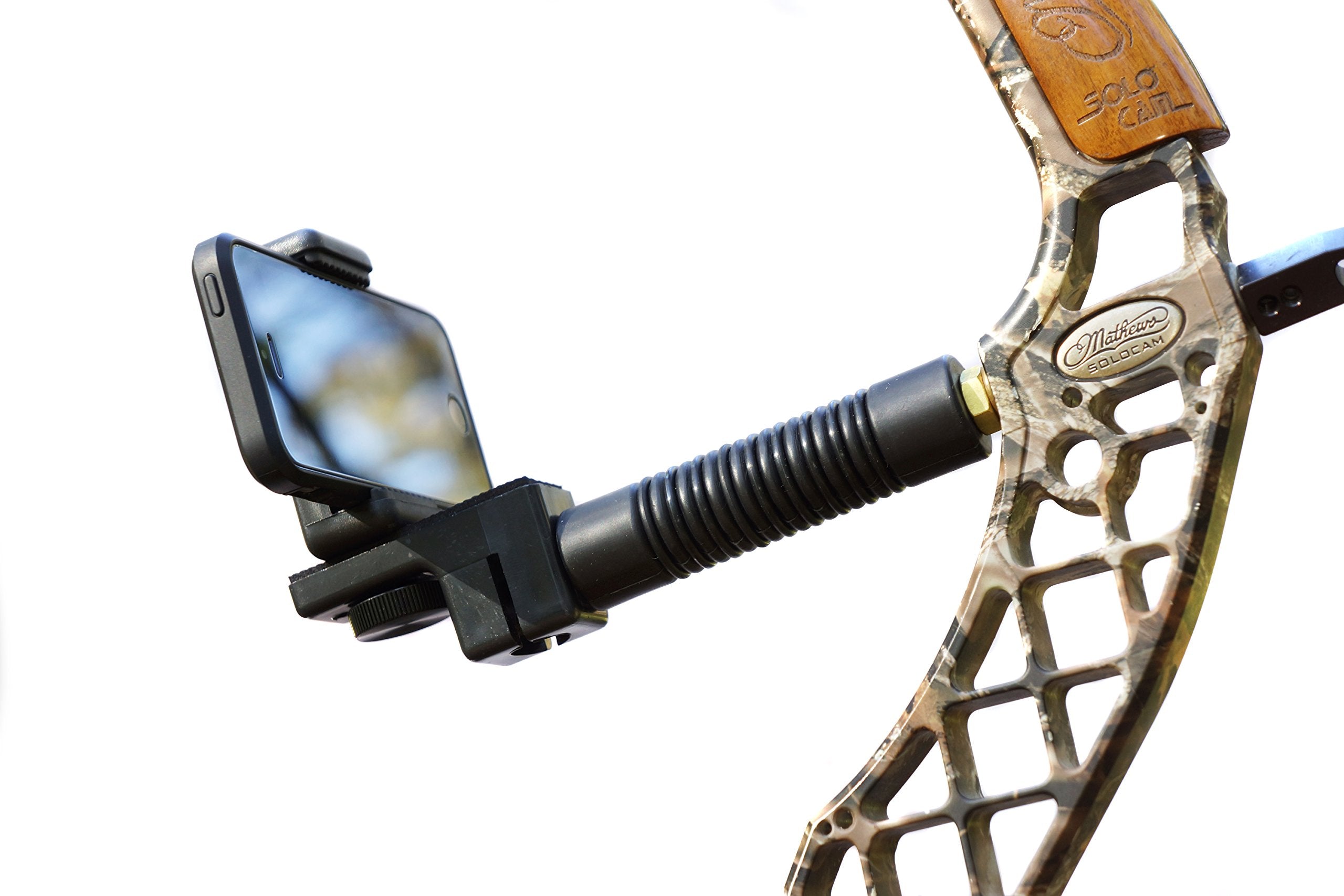 High Point Products Bow Camera Mount and Stabilizer; For Hunting, Archery; Attach Smartphone, iPhone, Nexus, Android, Samsung Ht