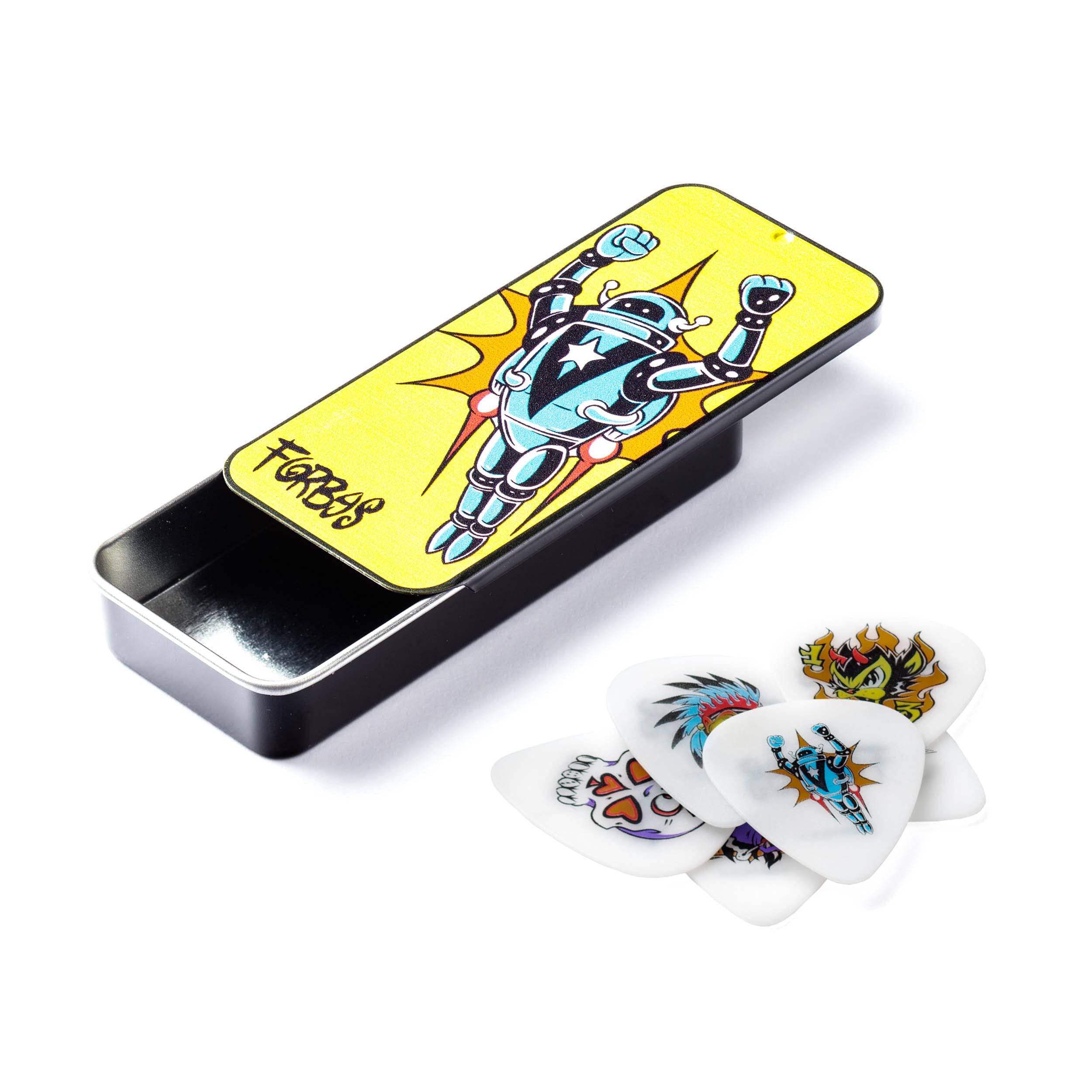 Dunlop Bl100T.73 Alan Forbes Blackline Pick Tin.73Mm, 6 Picks/Tin