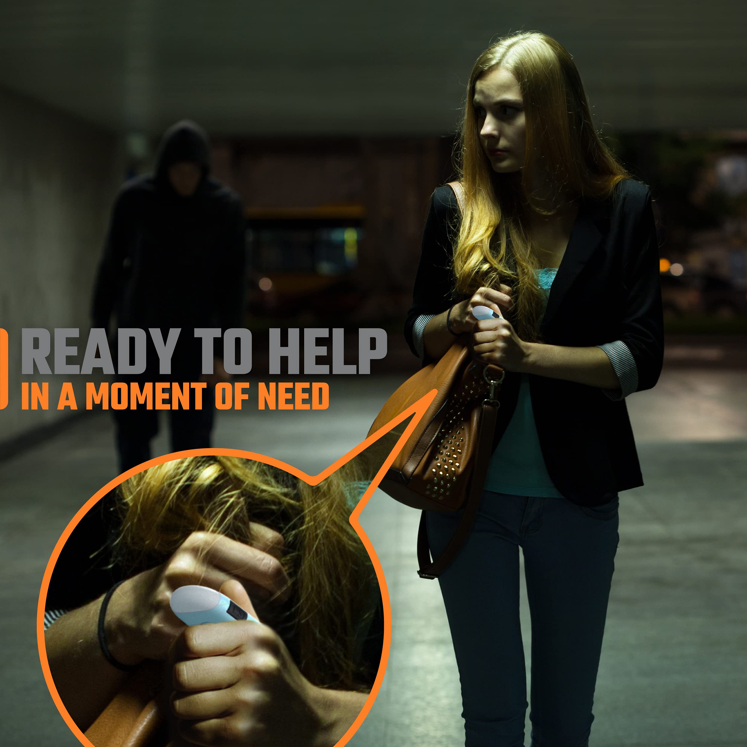 Personal Alarm Keychain For Women Self Defense   2 Pack Usb Rechargeable 130 Db Loud Safety Siren Whistle With Led Light   Panic