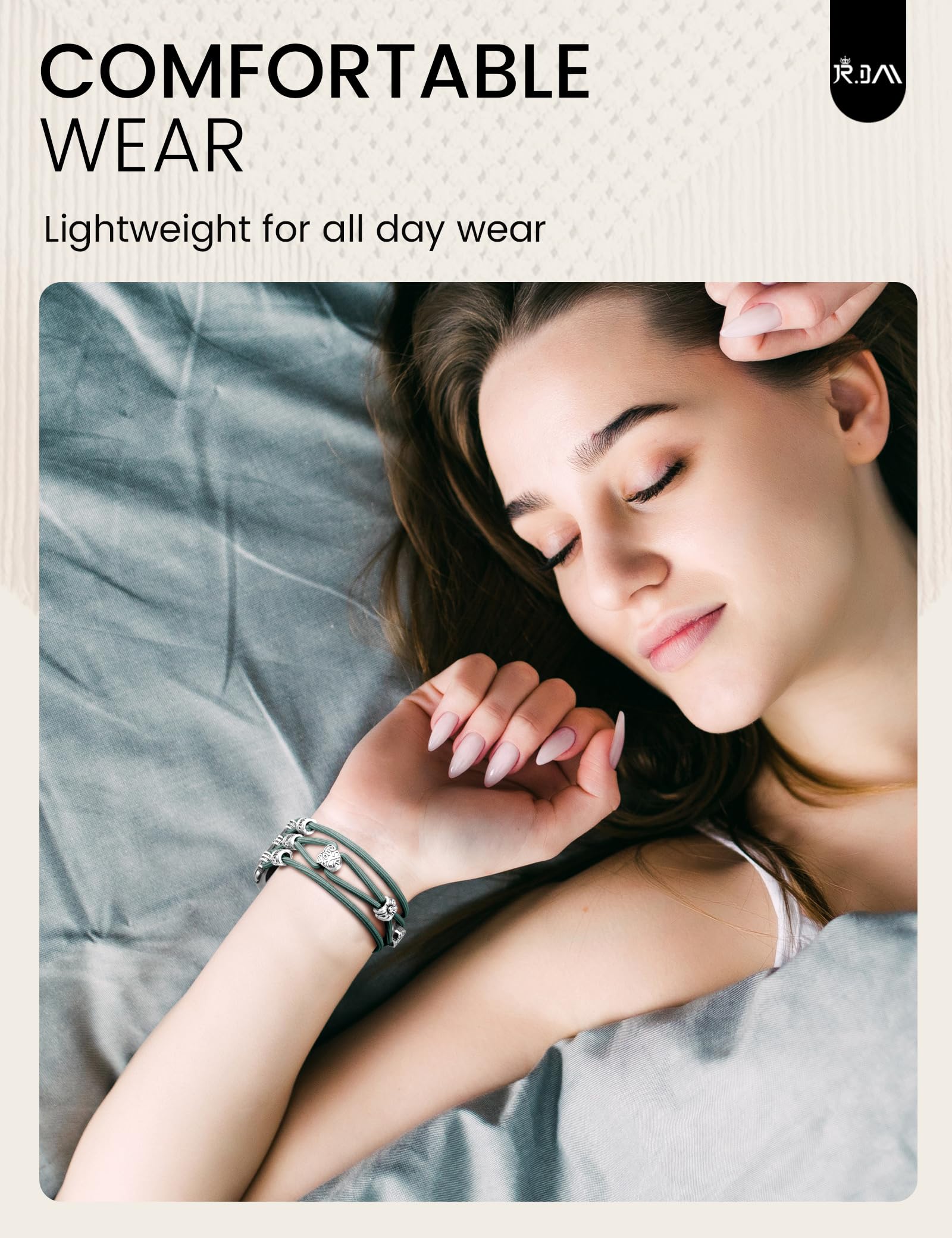 Newlibery Beaded Bracelet Compatible With Apple Watch Band 40Mm 41Mm 38Mm 42Mm Women, Boho Braided Solo Loop Nylon Strap Stretch