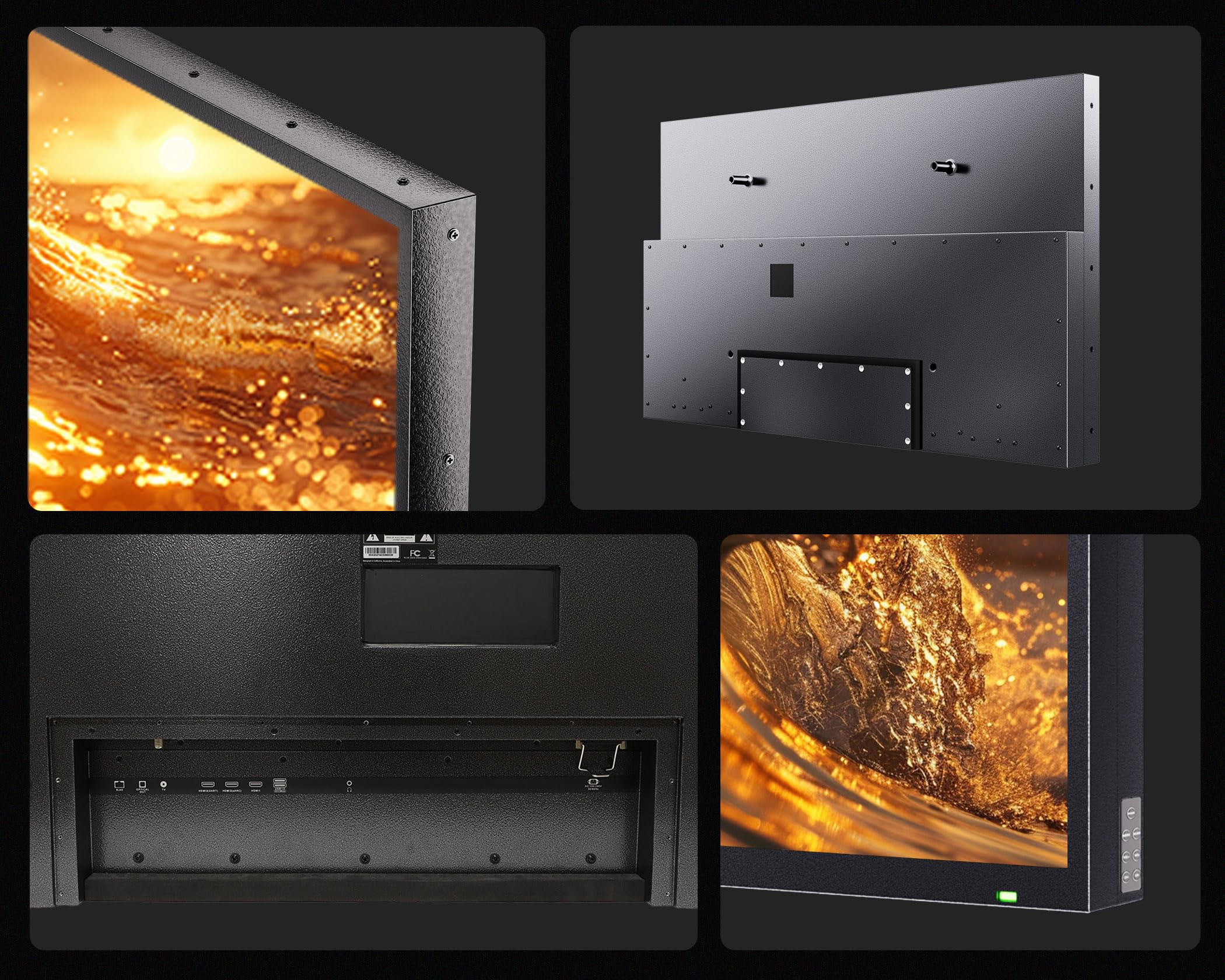 Sylvox Outdoor Tv, Smart Qled Tv 43 Inch, Weatherproof Outdoor Tvs Support Google Assistant, 4K Uhd, Wide Viewing Angle, Ip55 Wa