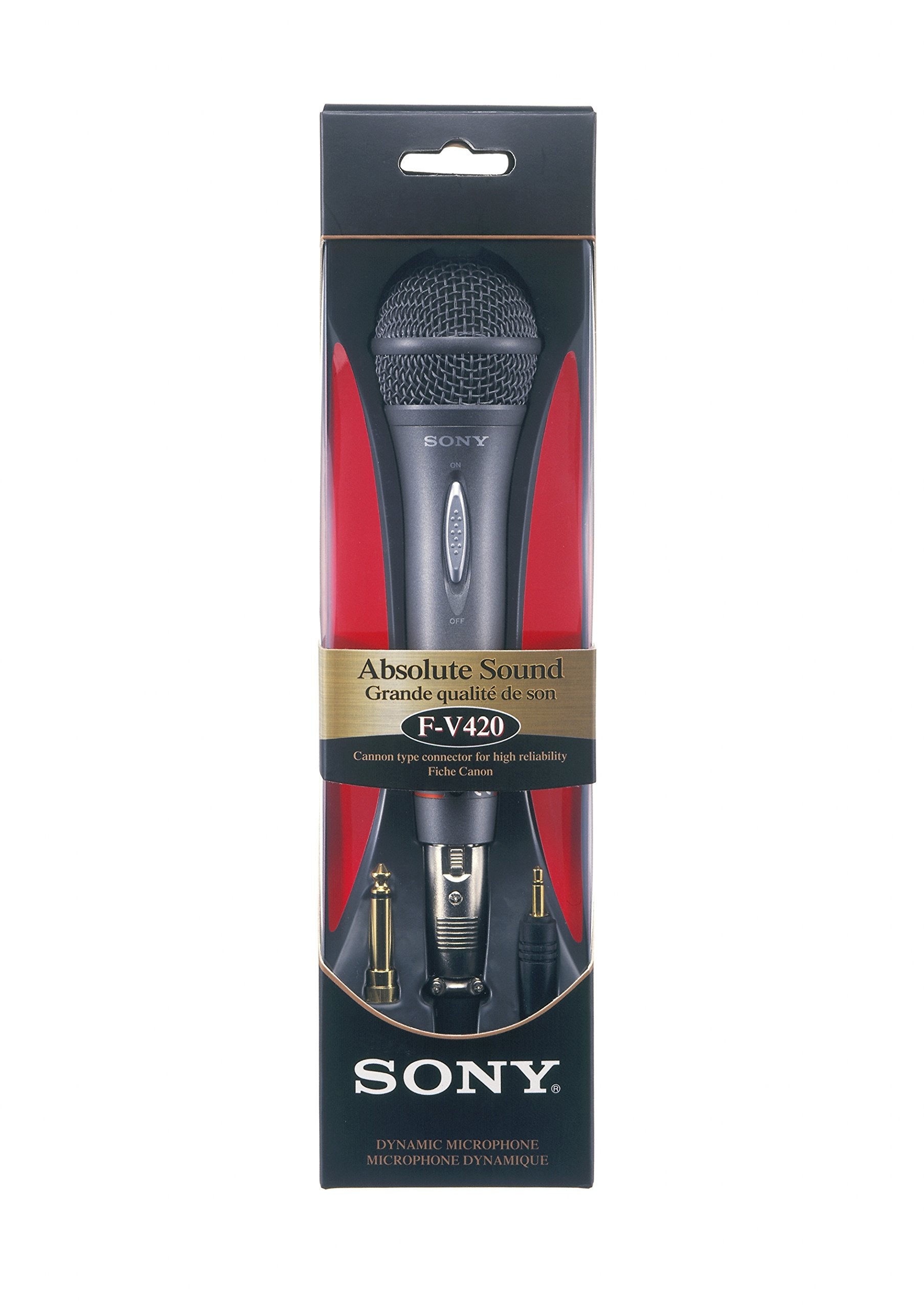 Sony F-V420 Uni-Directional Vocal Microphone With Gold-Plated Mini-Plug