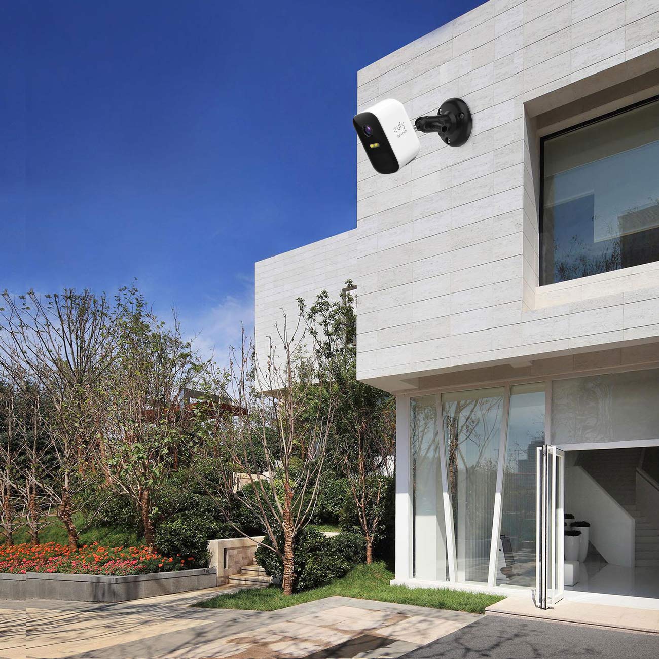 Vomenc Adjustment Wall Mount Holder Compatible With Eufycam 2C,Eufycam 2,Eufycam E And Other Eufycams Compatible Models,1/4' Screw Eufycam Wall Mounts (2Pack, Black)