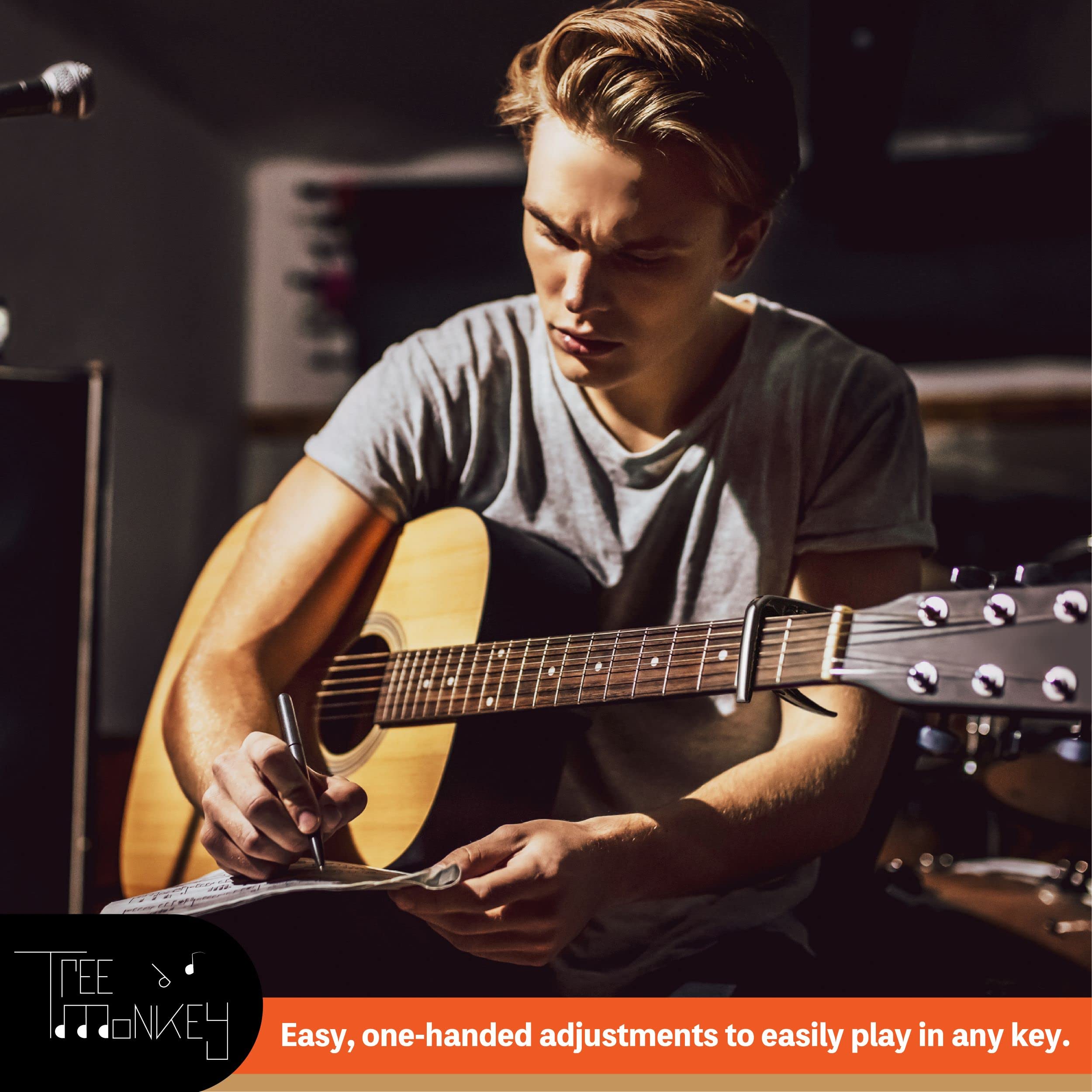 Performance Guitar Capo For Acoustic Guitars And Electric Guitars   Built To Last, No Fret Buzz, Perform With This Stylish Capo