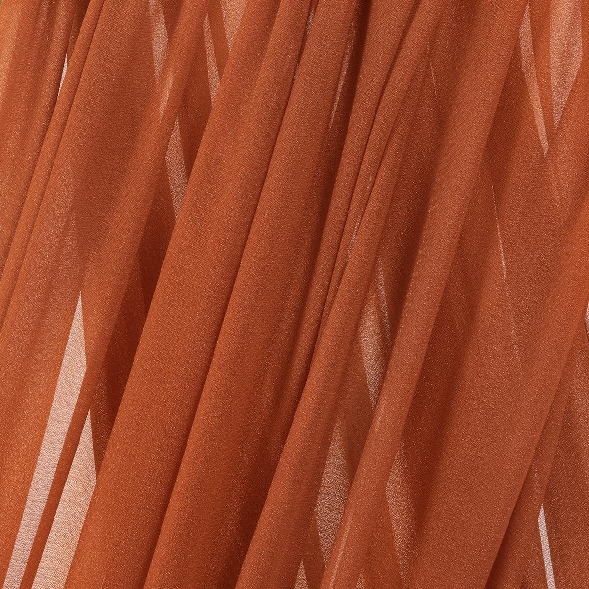 Mlmc Wedding Arch Draping Fabric 2 Panels 29'' X 20Ft Terracotta Chiffon Drapery Sheer Backdrop Curtains For Ceremony Wedding Pa