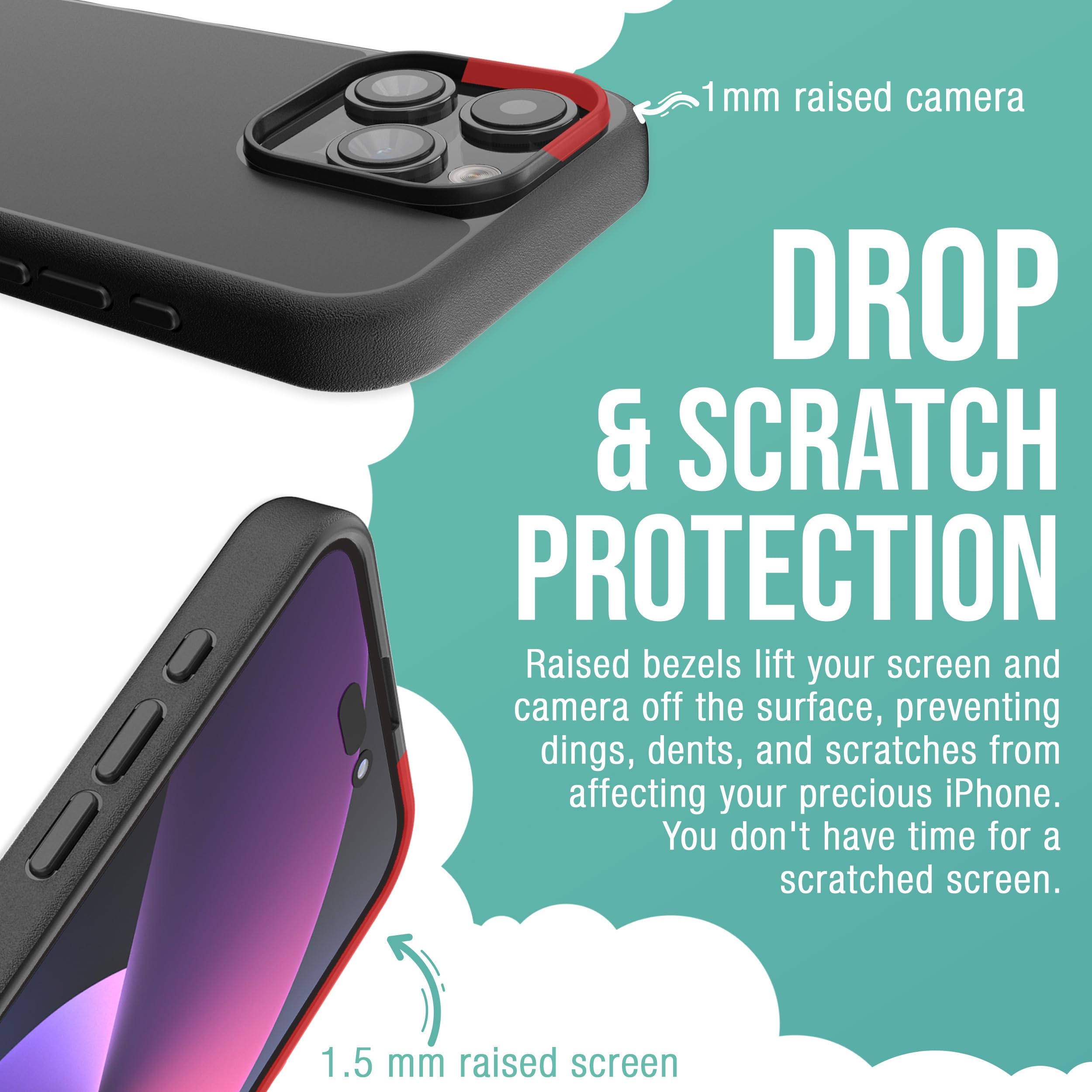 Smartish Iphone 15 Pro Magnetic Case   Gripmunk Compatible With Magsafe [Lightweight + Protective] Slim/Thin Grip Cover With Mic