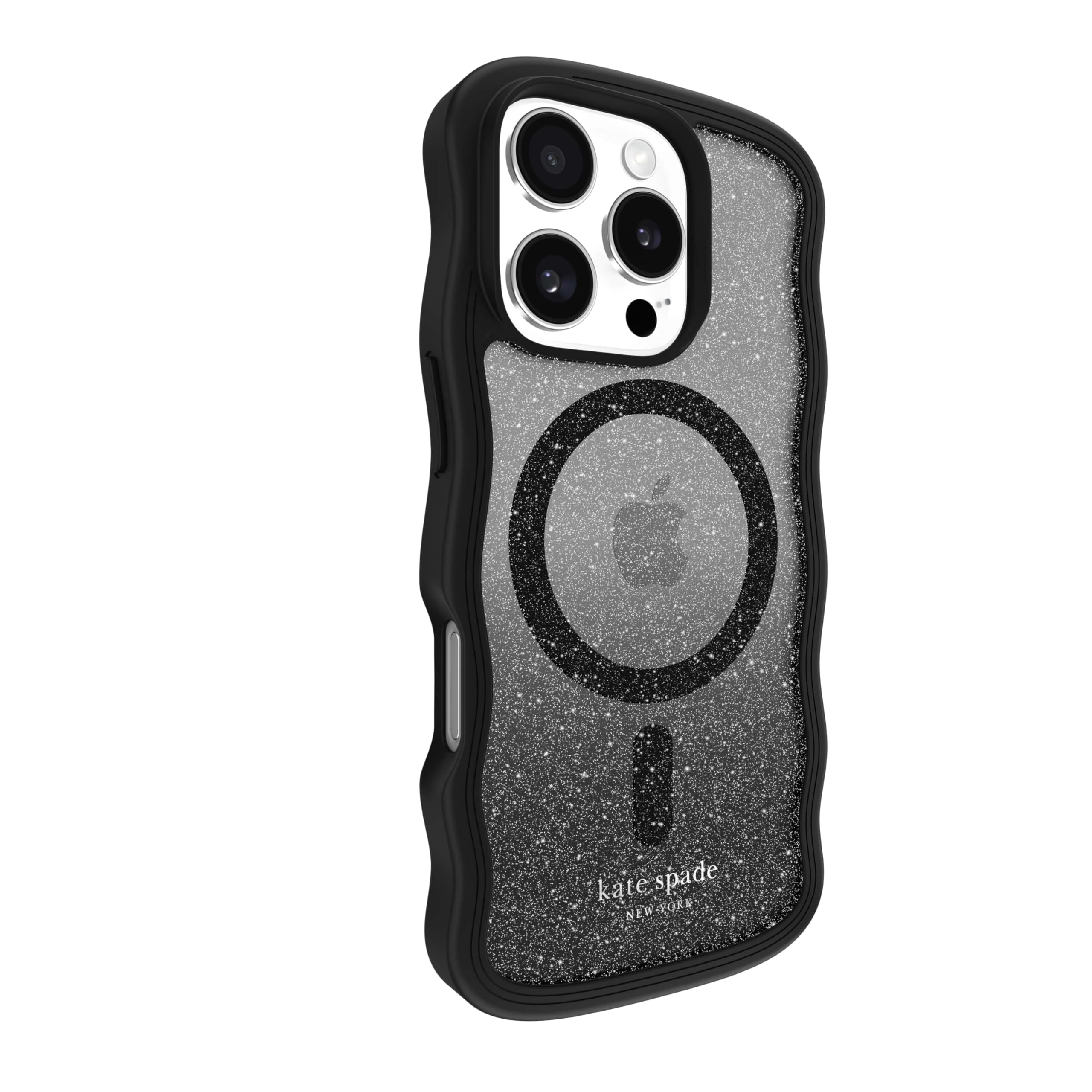 Kate Spade New York Iphone 16 Pro Case   Compatible With Magsafe   Designer Phone Case   Wavy Nightfall