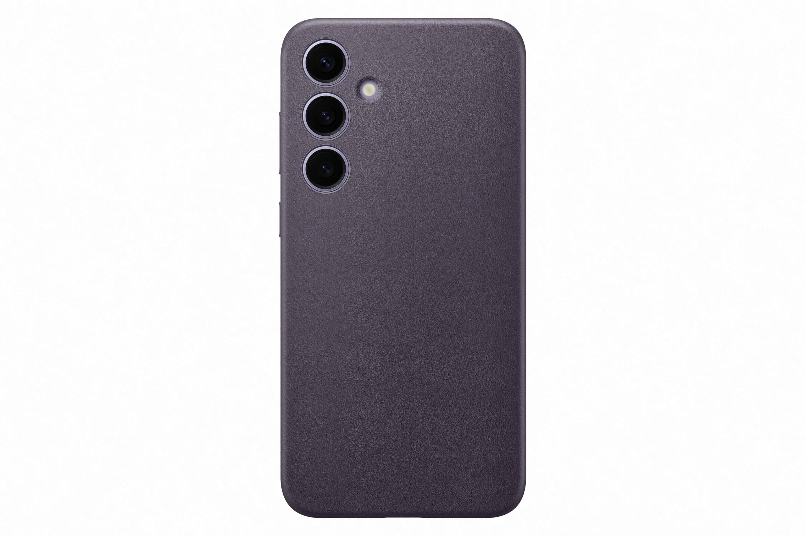 Samsung Galaxy Official S24+ Vegan Leather Case, Dark Violet