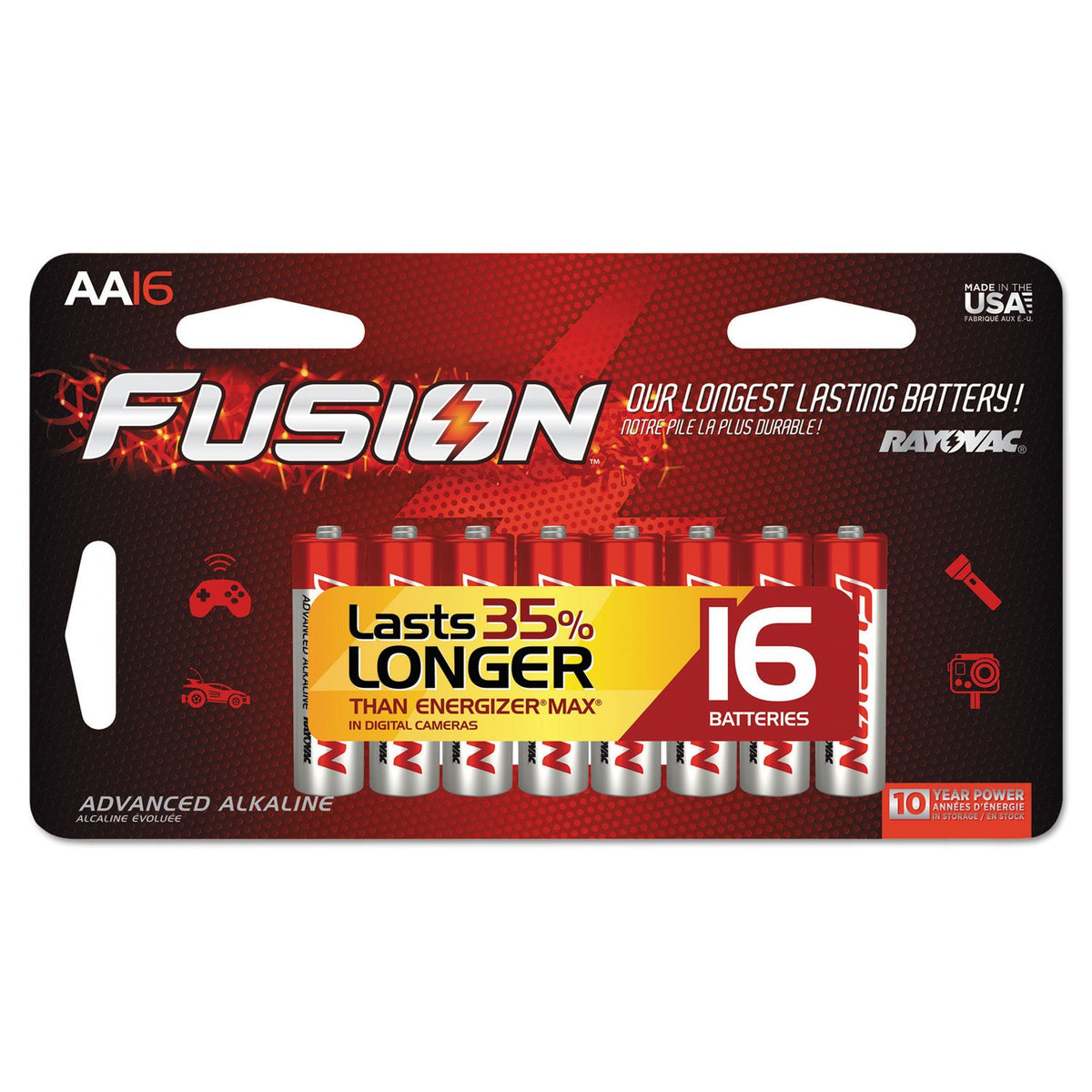 Ray 815 16Ltfusk Fusion Aa Alkaline Batteries  16 Pack