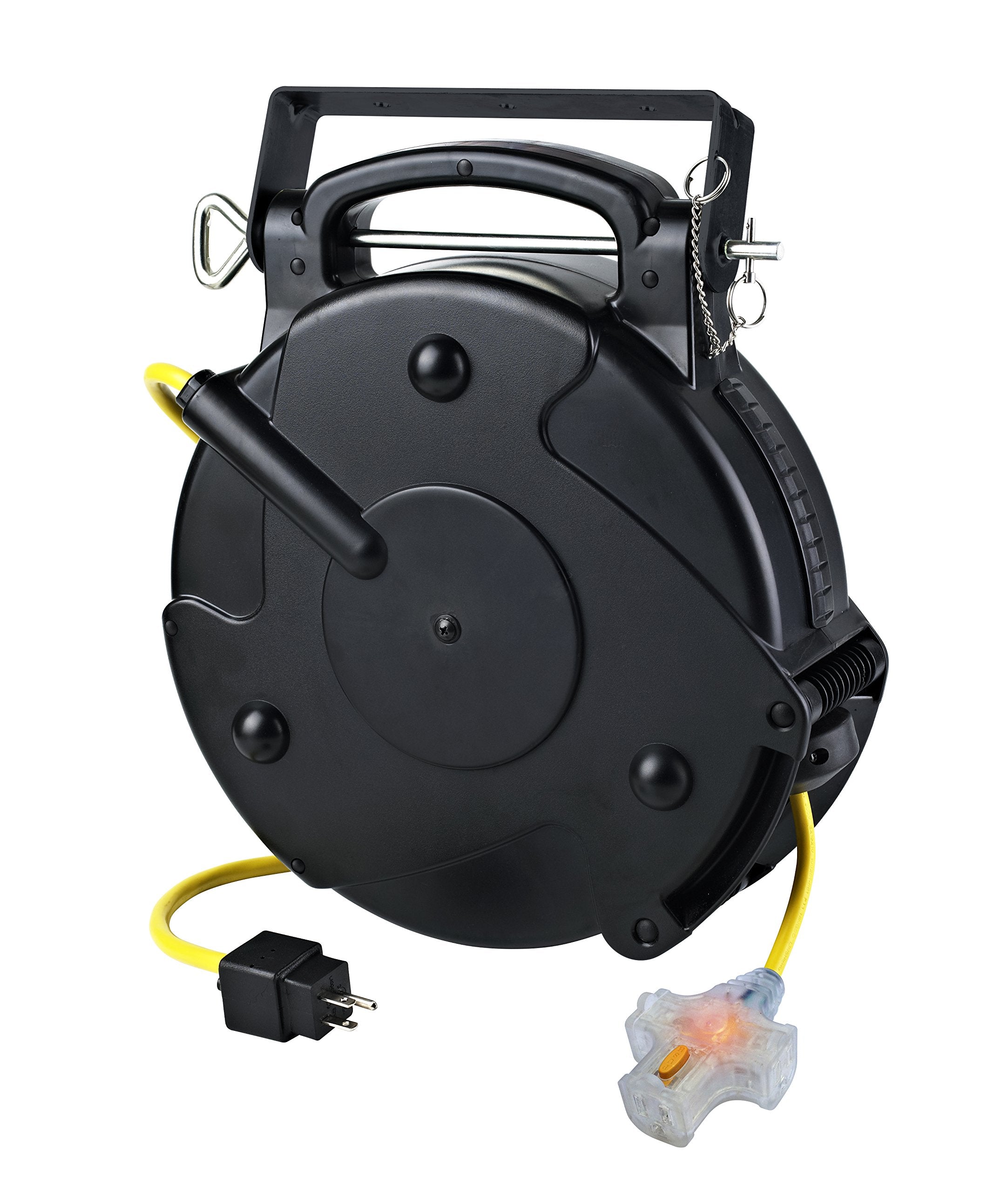 Alert ProReel Professional Grade ProReel 8675MFT Heavy Duty Retractable Extension Cord Reel | 75 Foot 14/3 SJTOW 10 Amp Triple T