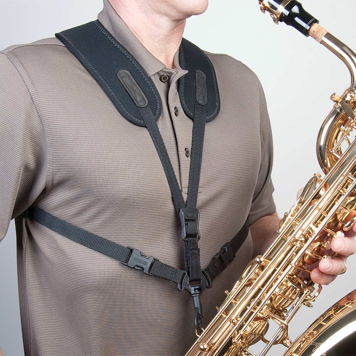 Neotech Saxophone Super Harness   Xl   Loop Attachment Saxophone Strap   Comfortable Neoprene Saxophone Harness   Marching Band