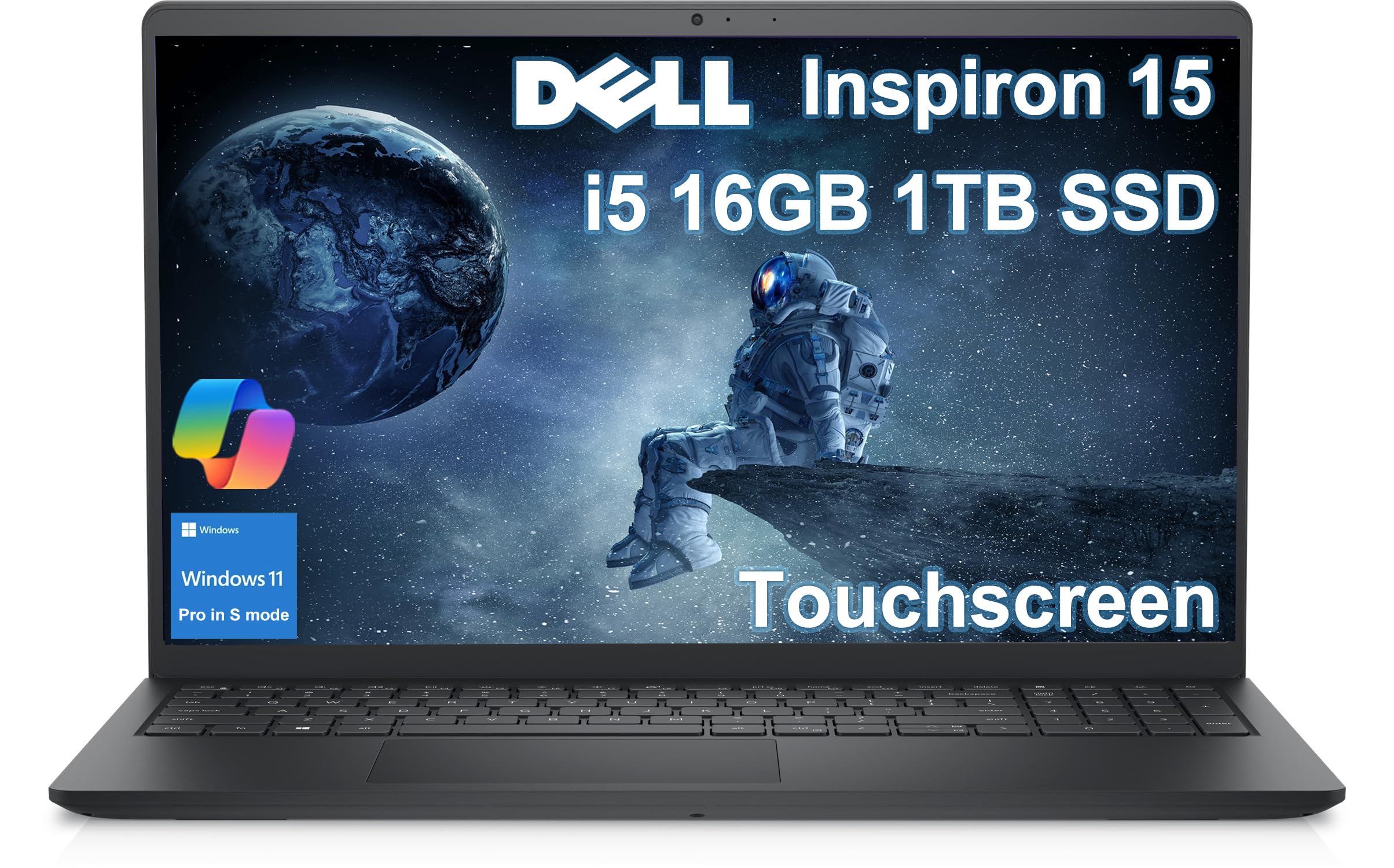 Dell Inspiron 15 Touchscreen Laptop (15.6 FHD LED, Intel 10-Core i5-1334U (> i7-1255U), 16GB RAM, 1TB SSD) for Business & Home,