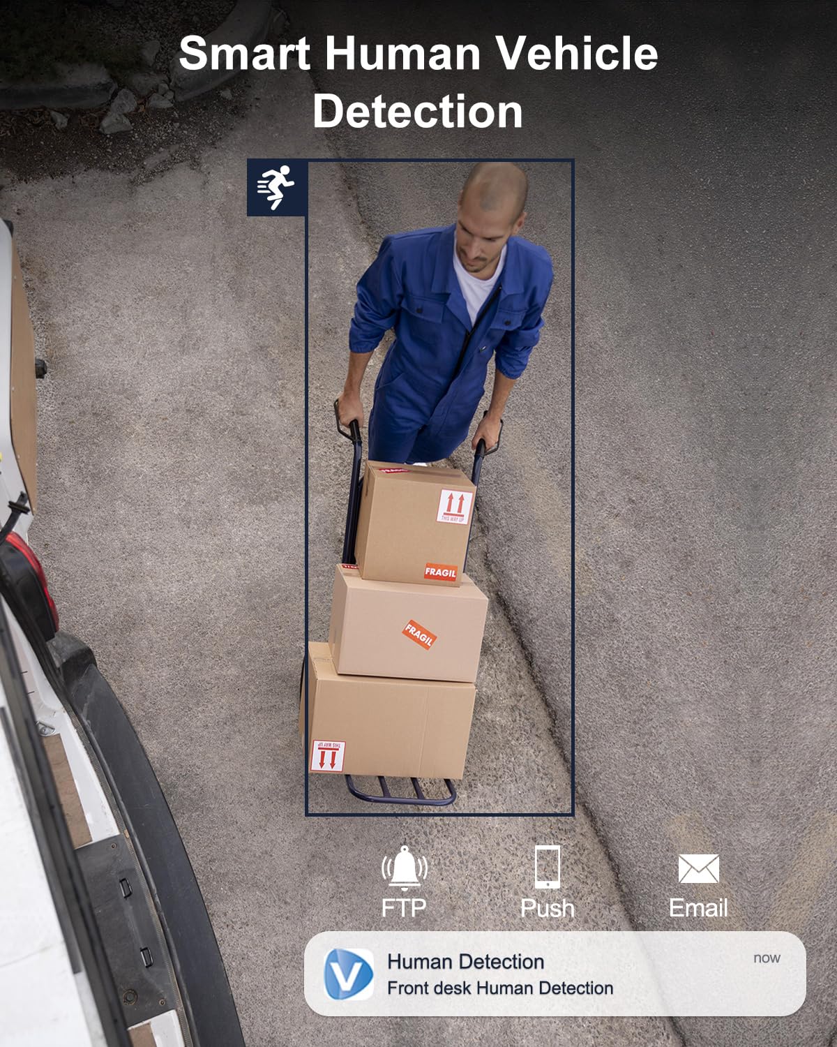 Anpviz 5Mp Poe Camera, Poe Ip Camera With 100Ft Smart Color Night Vision, Human Vehicle Detection Turret Security Camera, Outdoo