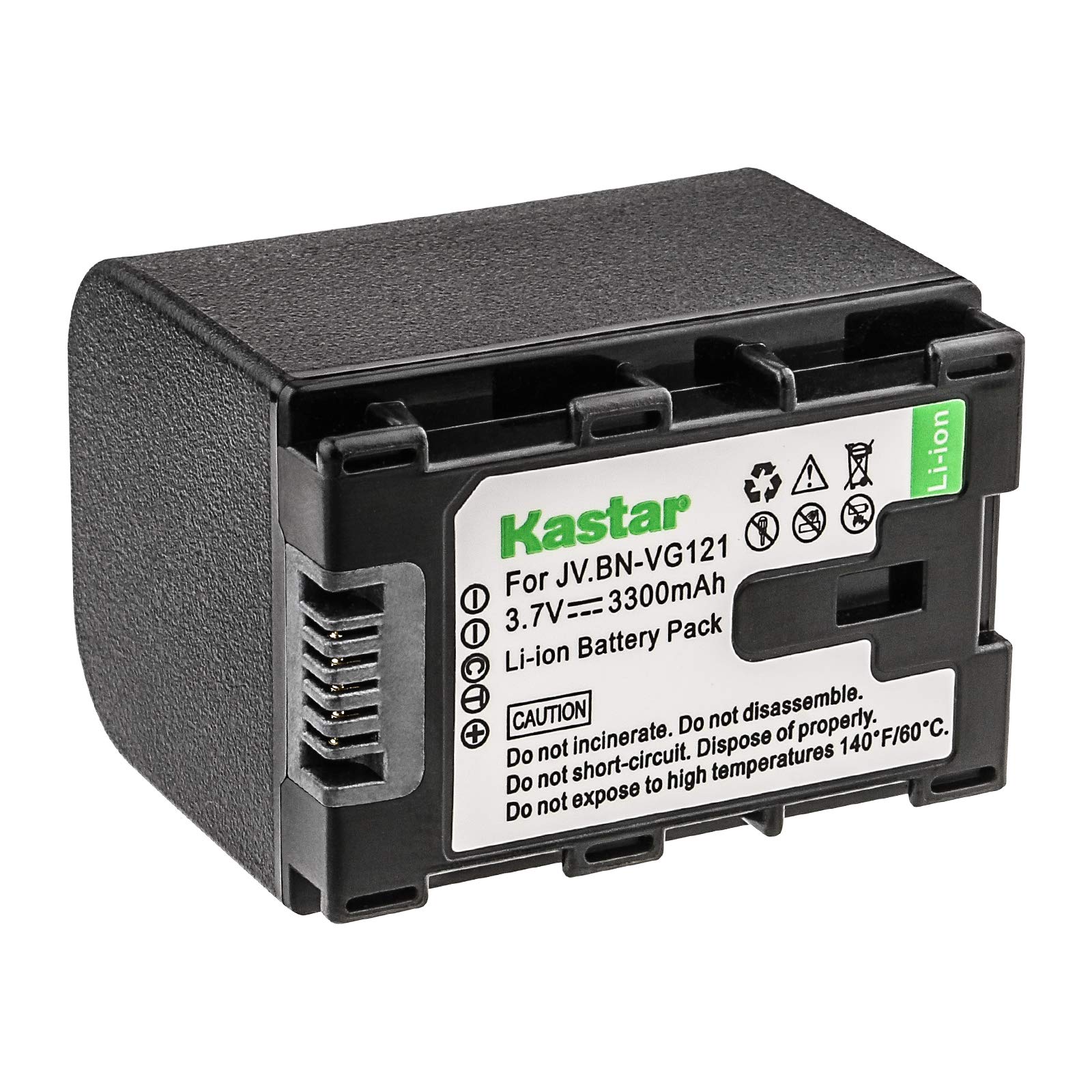 Kastar Bn Vg121 Rechargeable Battery Pack Replacement For Jvc Gz E Gz Ex Gz Gx Gz Hd Gz Hm Gz Ms Gz Mg Gz G Series Camcorder And