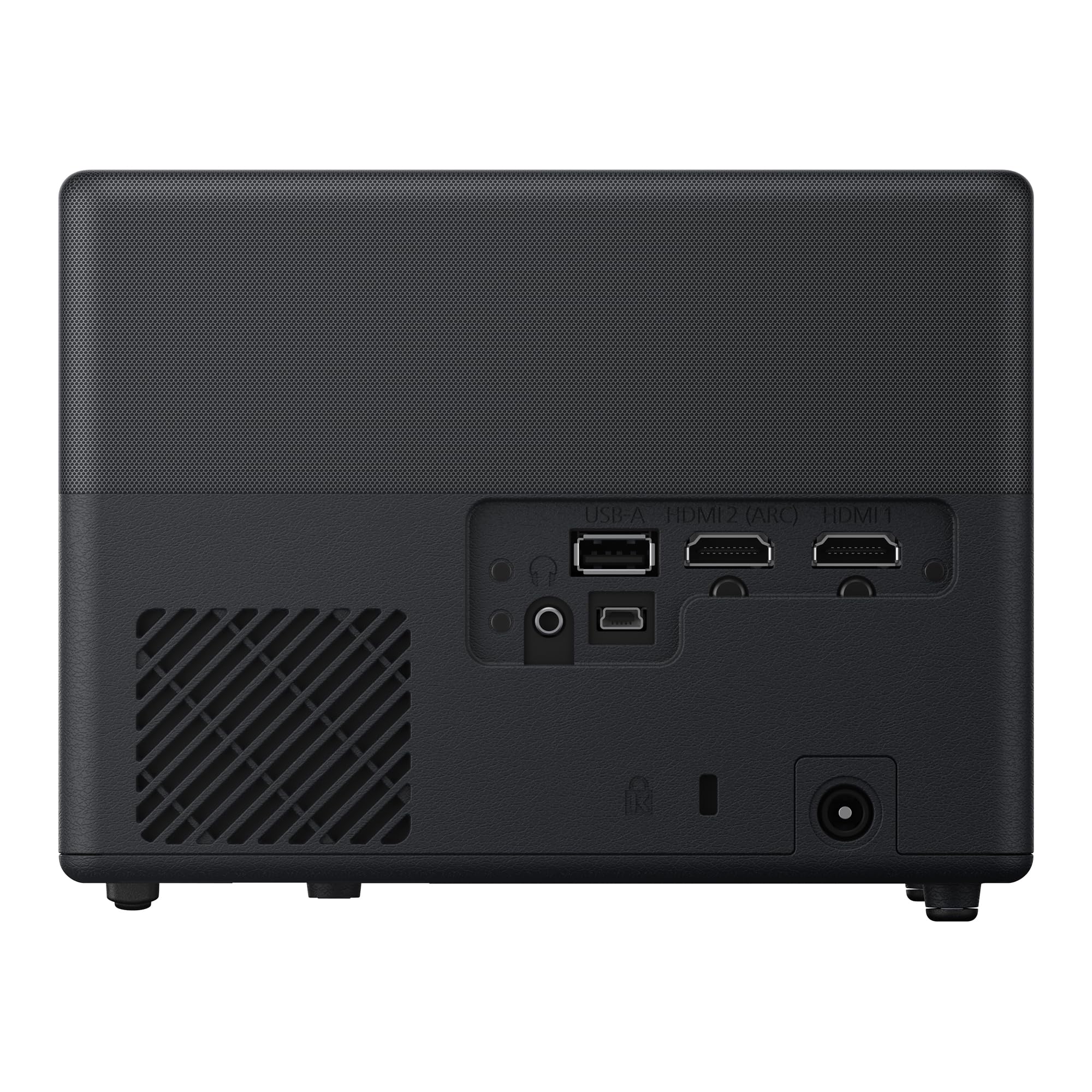 Epson Epiqvision Mini Ef12 Smart Streaming Laser Projector, Hdr, Android Tv, Movies, Family Gaming, Portable, Sound By Yamaha, 3Lcd, Full Hd 1080P, 1000 Lumens Color & White Brightness Bluetooth Black