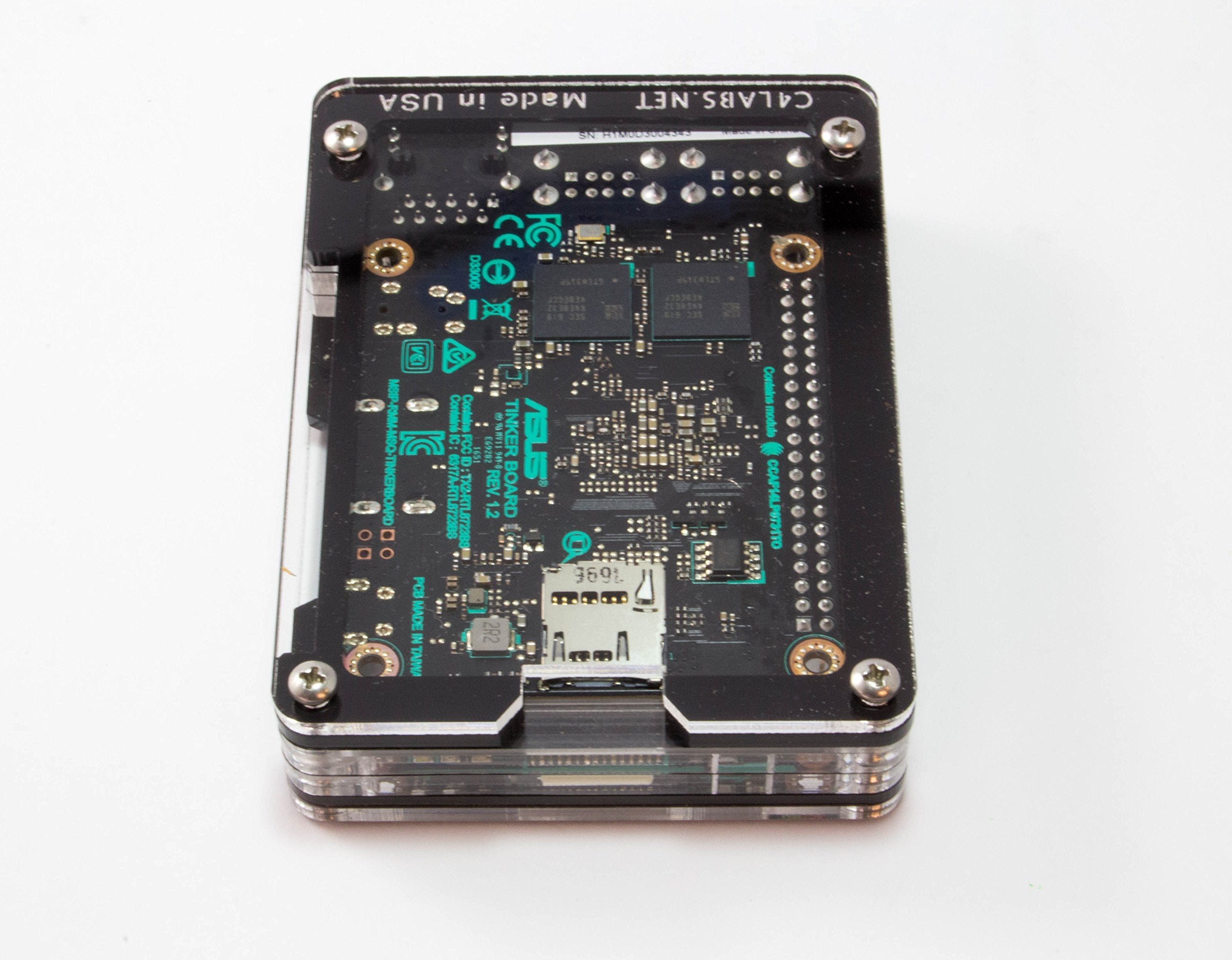 Zebra Black Ice Case For The Asus Tinker Board And Tinker Board S By C4Labs