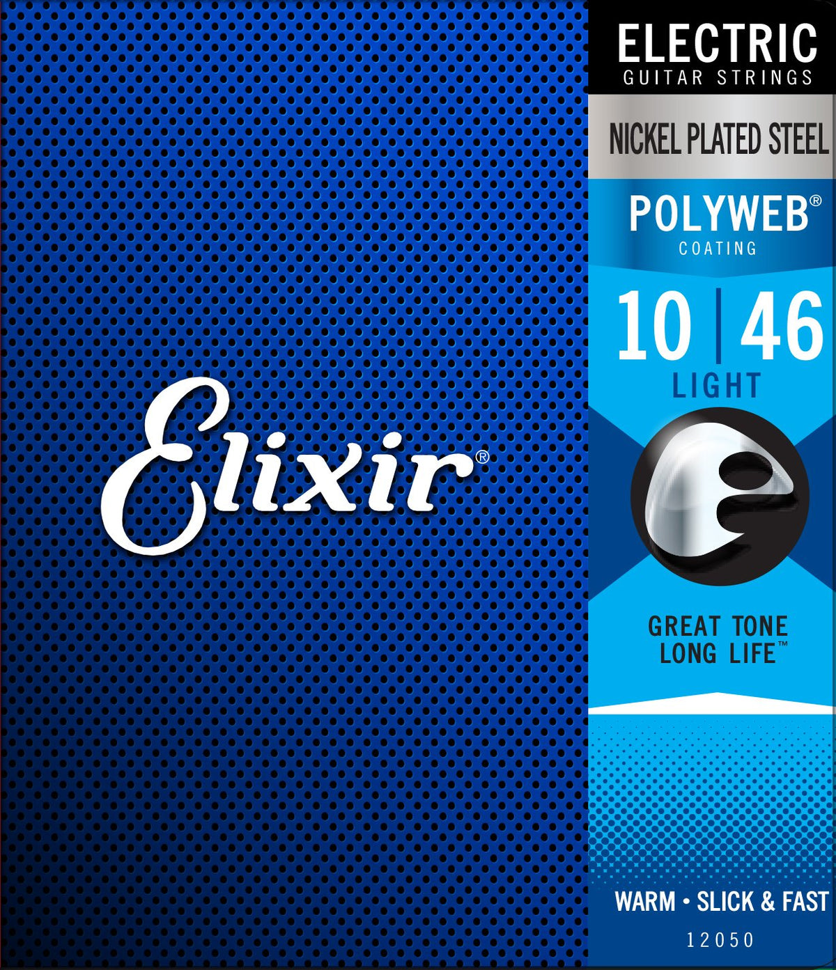 Elixir Strings, Electric Guitar Strings, Nickel Plated Steel With Polyweb Coating, Longest Lasting Warm Tone With Comfortable Fe