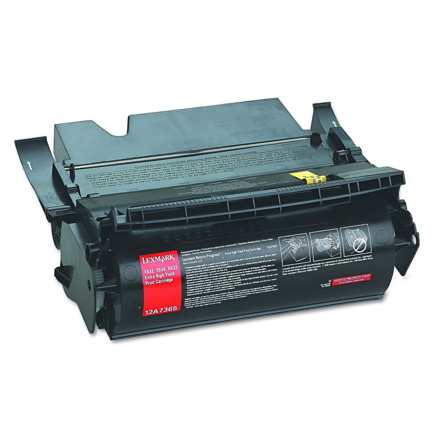 Lexmark 12A7365 Extra High Yield Toner, 32000 Page Yield, Black