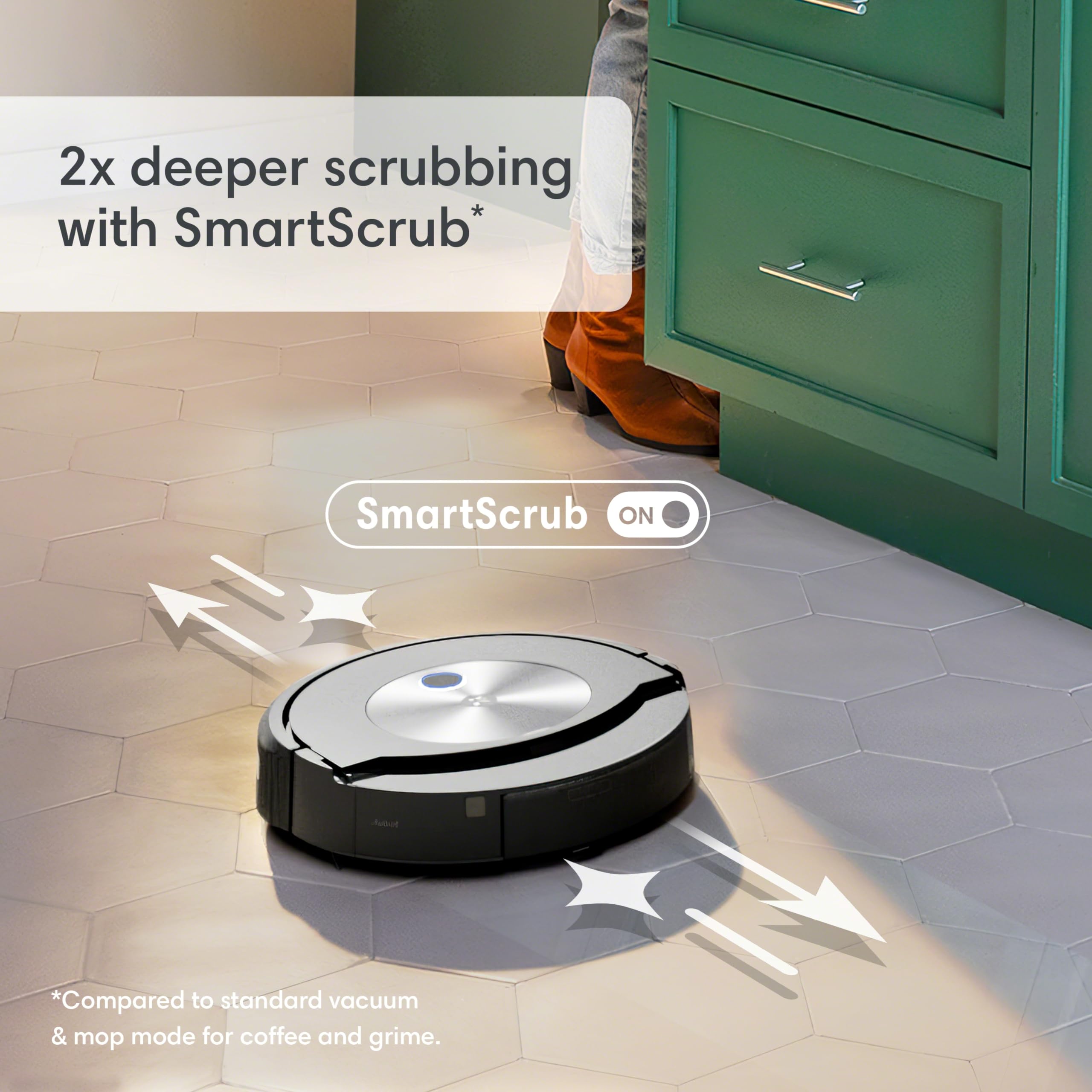 Irobot Roomba Combo J7+ Self Emptying Robot Vacuum & Mop   Automatically Vacuums And Mops, Fully Retractable Mop Pad, Identifies