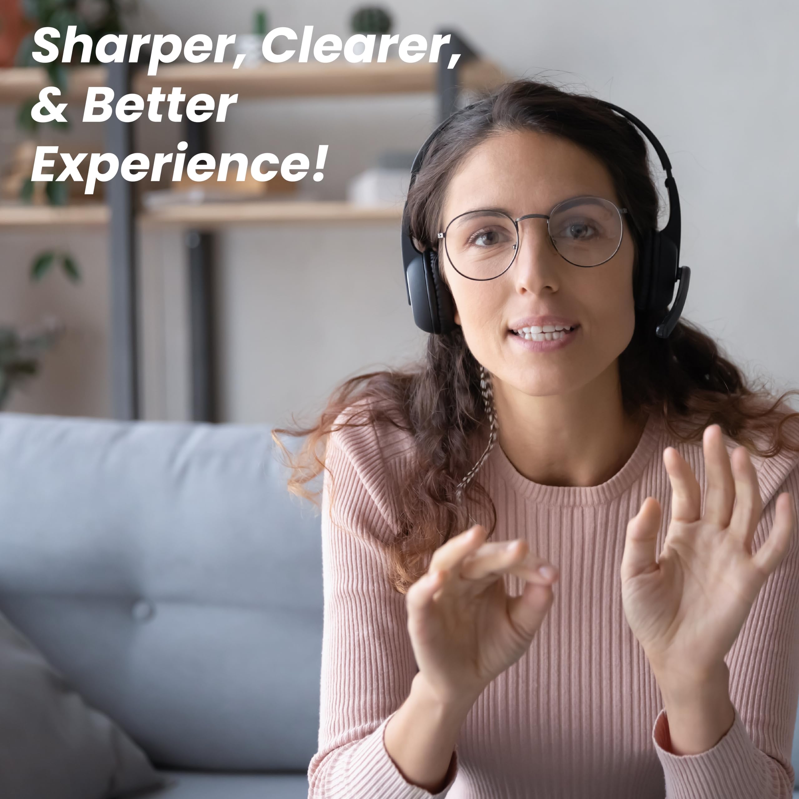 Otm Essentials Pro Stereo Headset, Wired Headphones, Noise Canceling Microphone, In Line Volume Control, Headset With Mic And Us